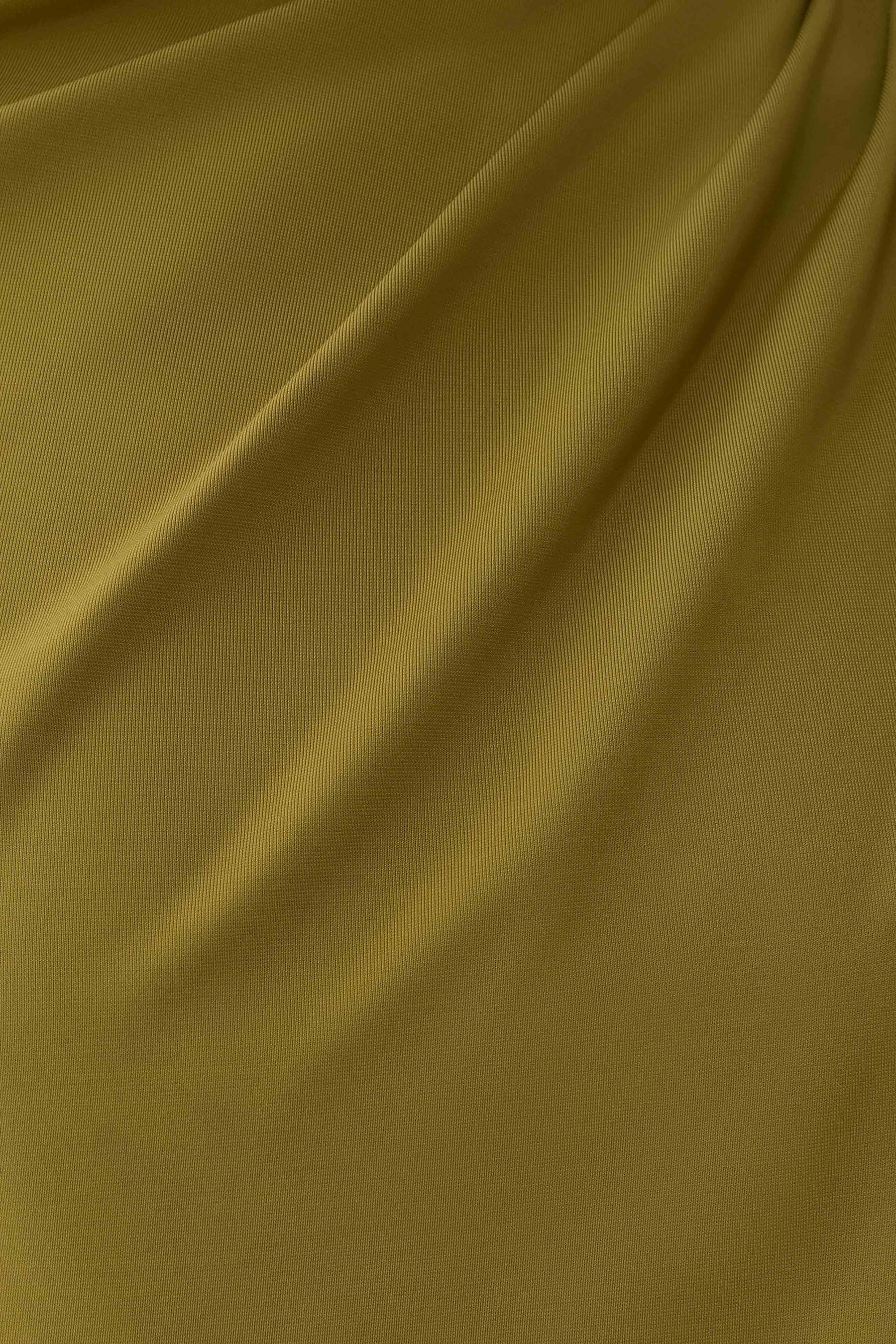 Yuri Gather Sleeve Maxi Dress - Martini Olive