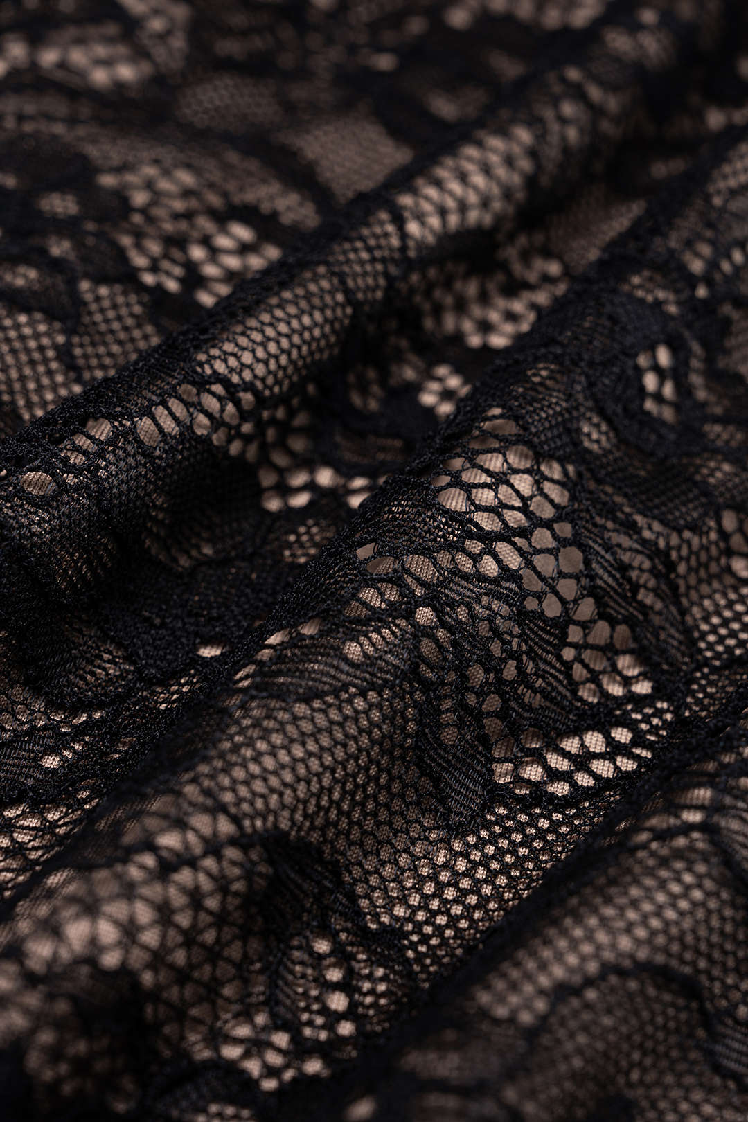 Lace V-Neck Corset Backless Long Sleeve Mini Dress