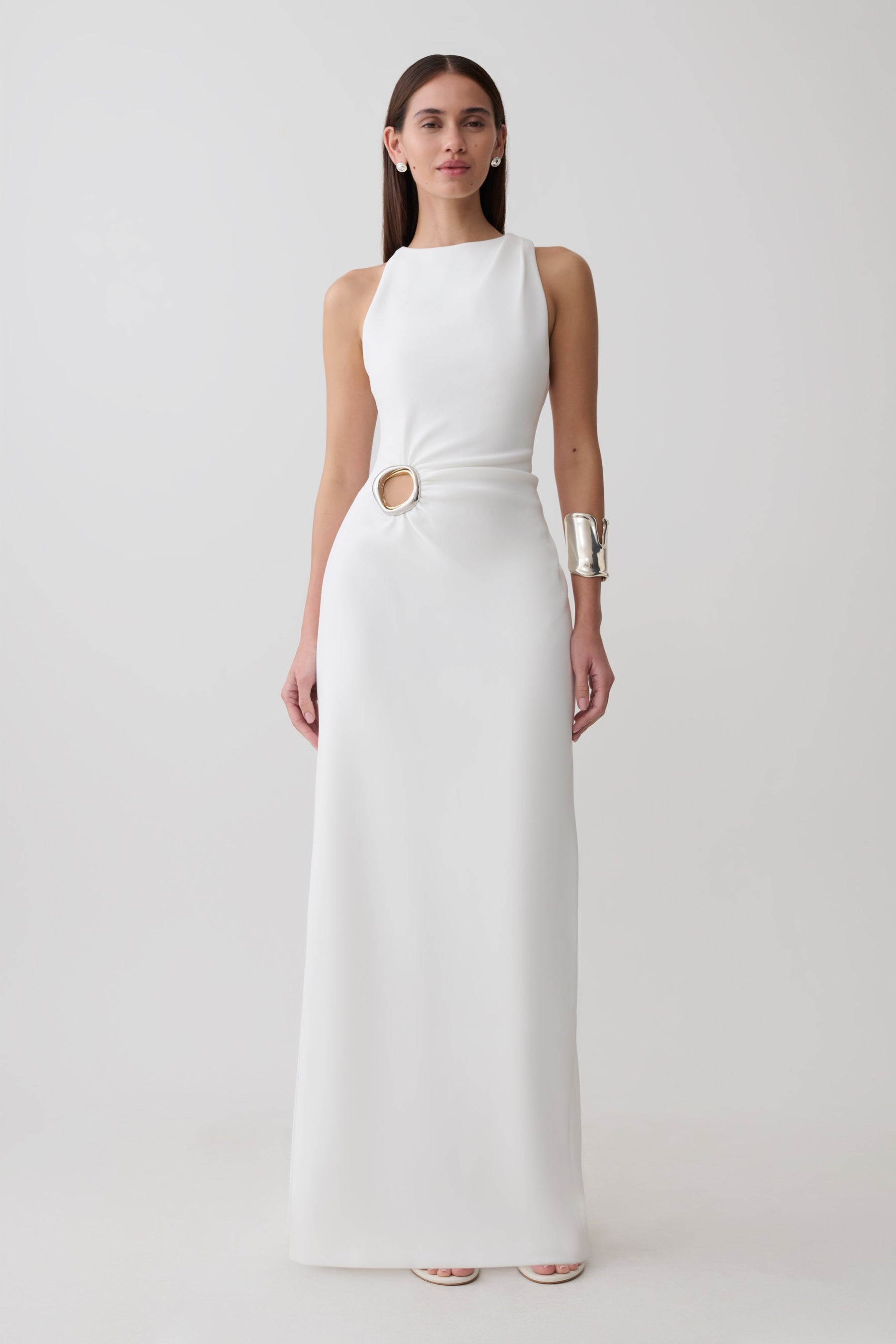 Maylin Hardware Maxi Dress - Ivory