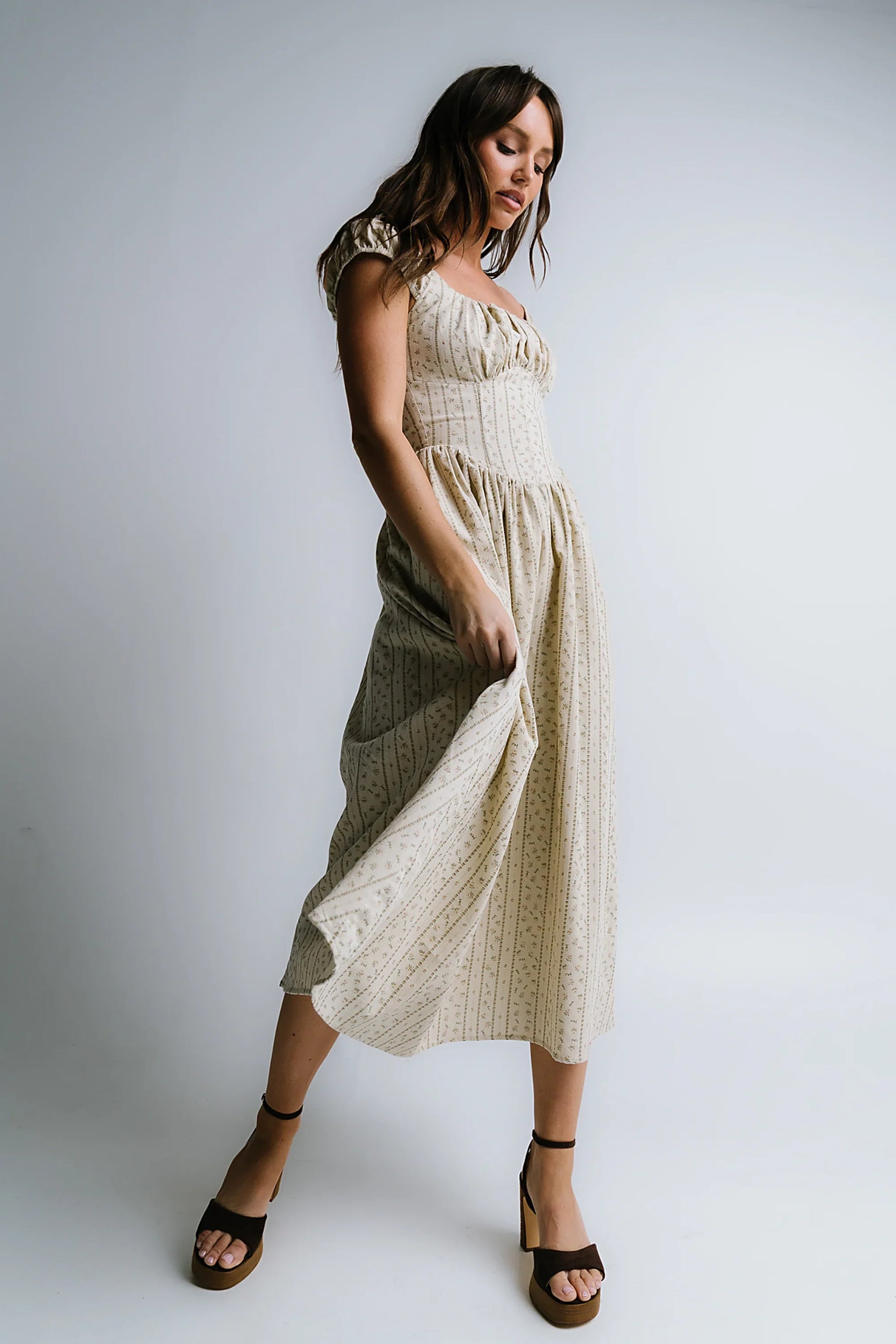 Oaklynn Corset Midi Dress