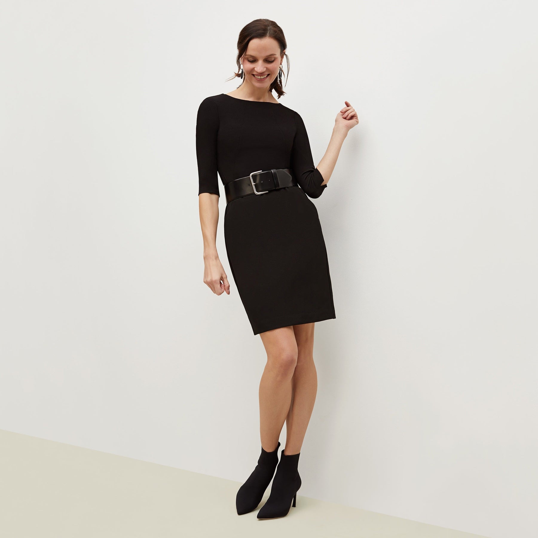 Etsuko Dress - Recycled WonderTex :: Black