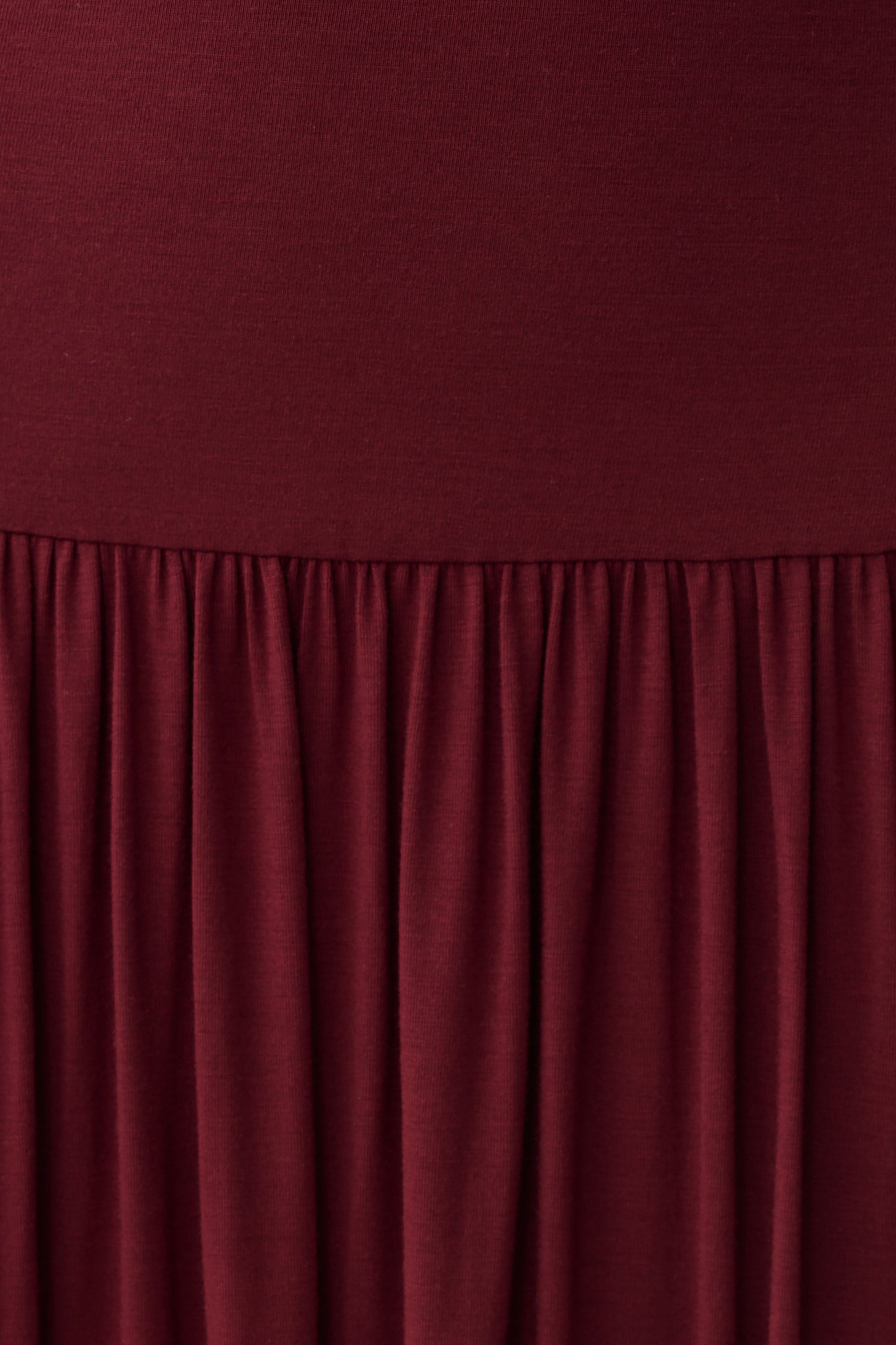 Zsela High Neck Modal Maxi Dress - Wine