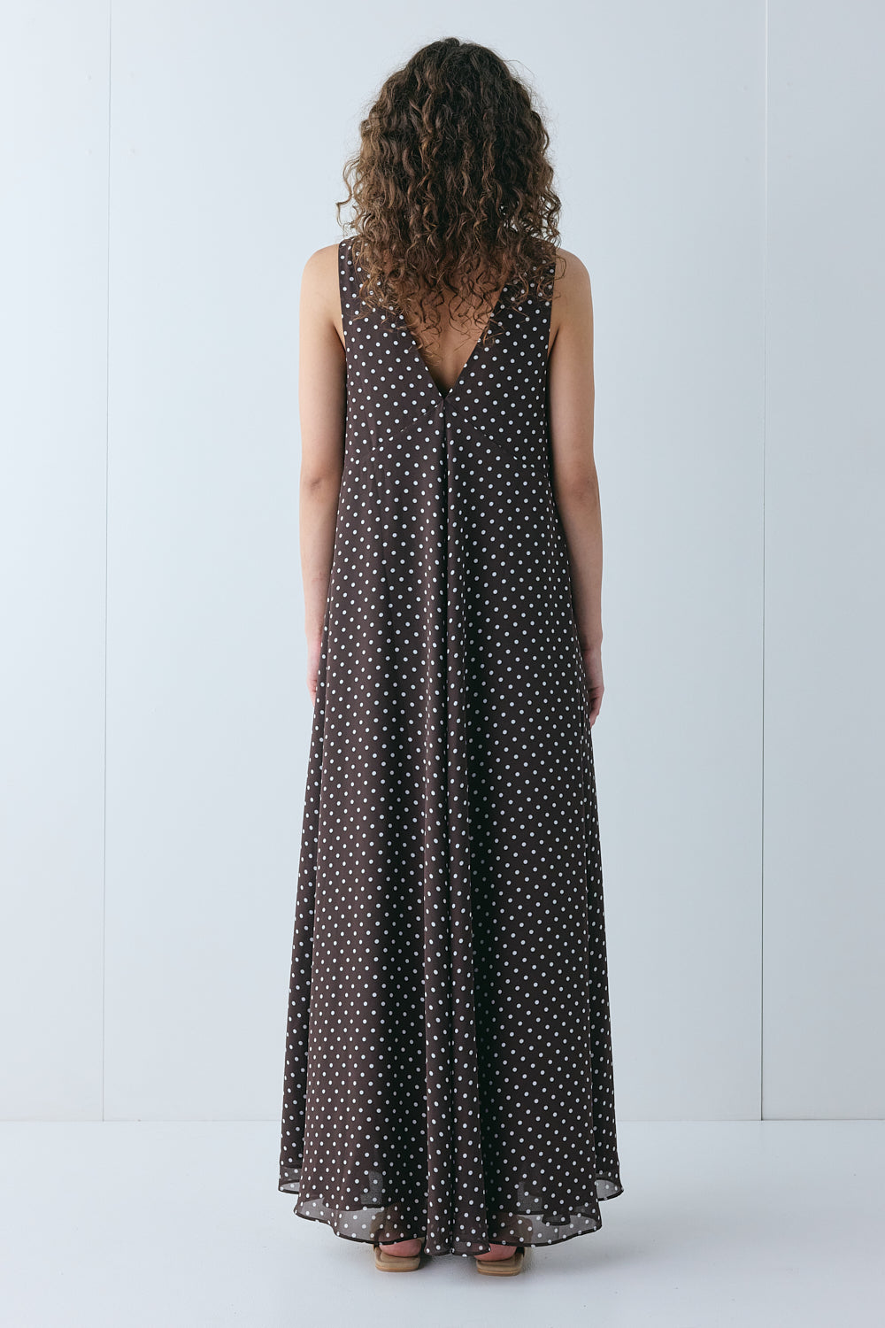 Maeve Maxi Dress Chocolate Polka Dot