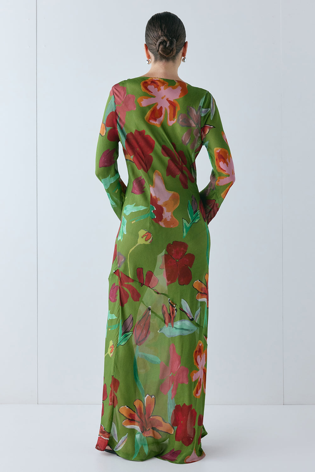 Luka Sheer Maxi Dress Poppy