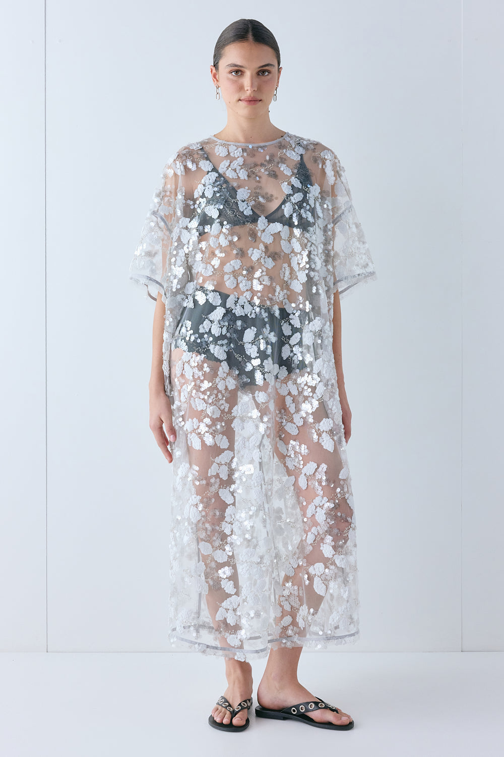 Ivette Sequin Midi Dress Ivy