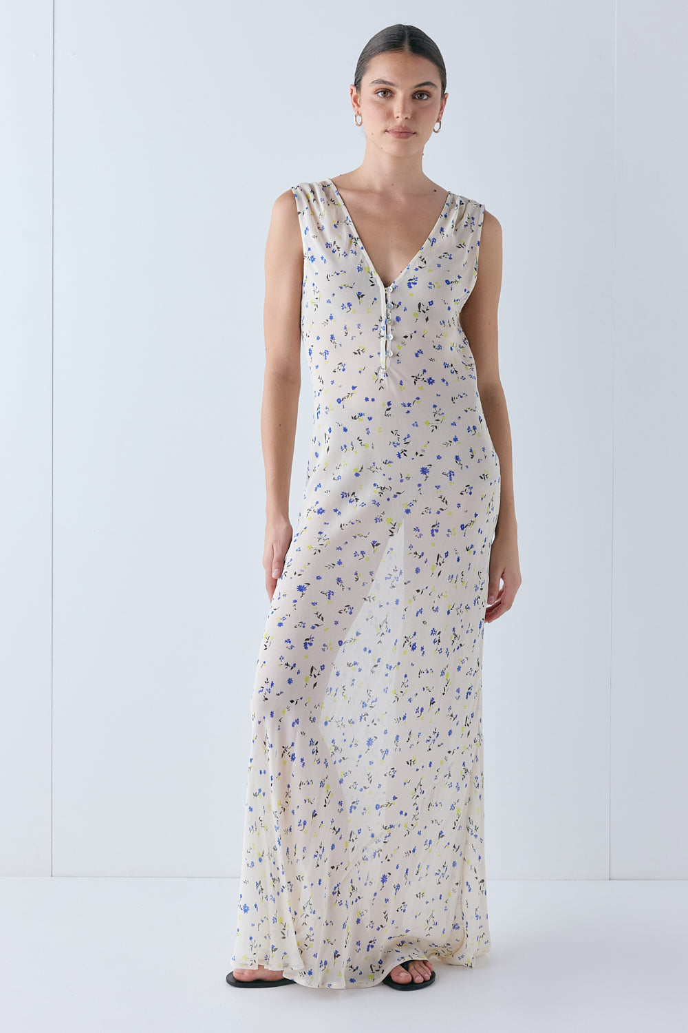 Luci Sheer Maxi Dress Millefleur