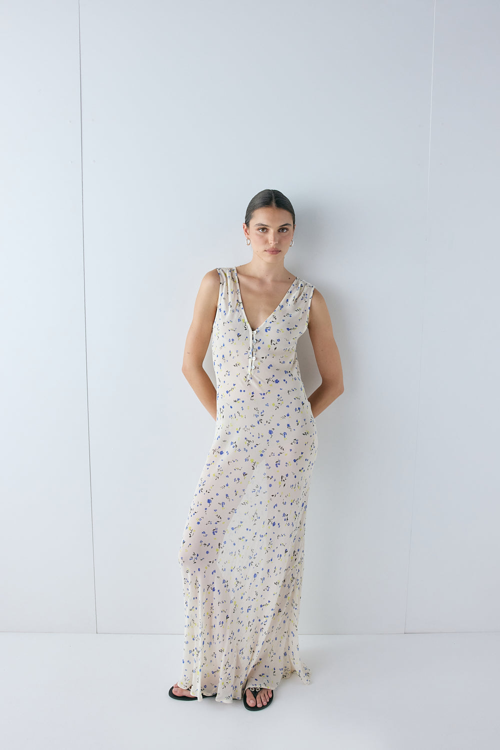 Luci Sheer Maxi Dress Millefleur