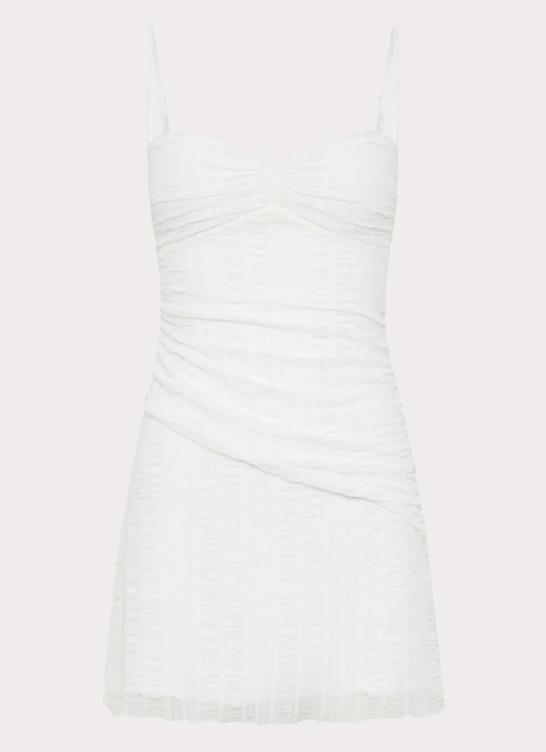 Arden Mesh Mini Dress - White