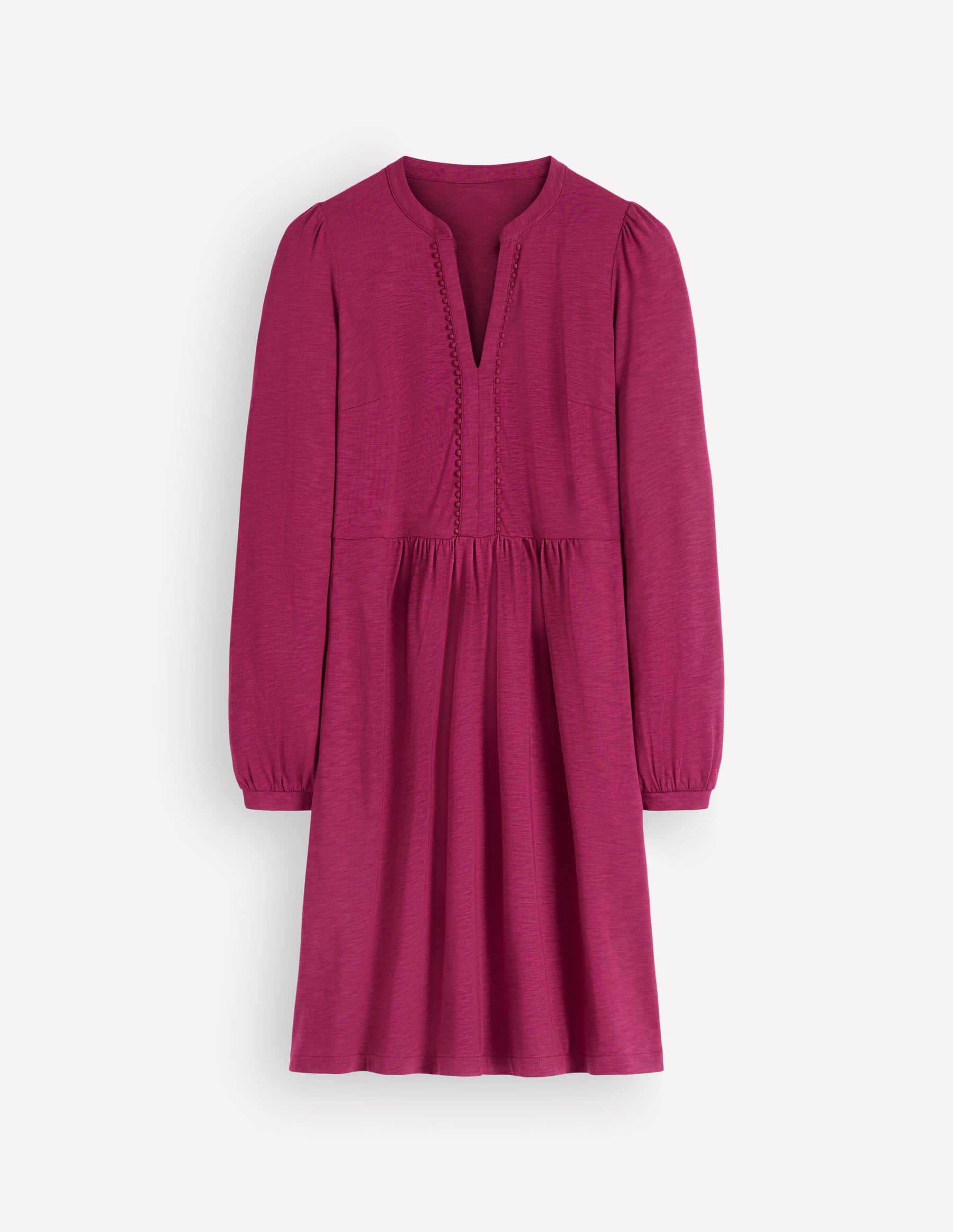Naomi Relaxed Jersey Dress-Beet Red