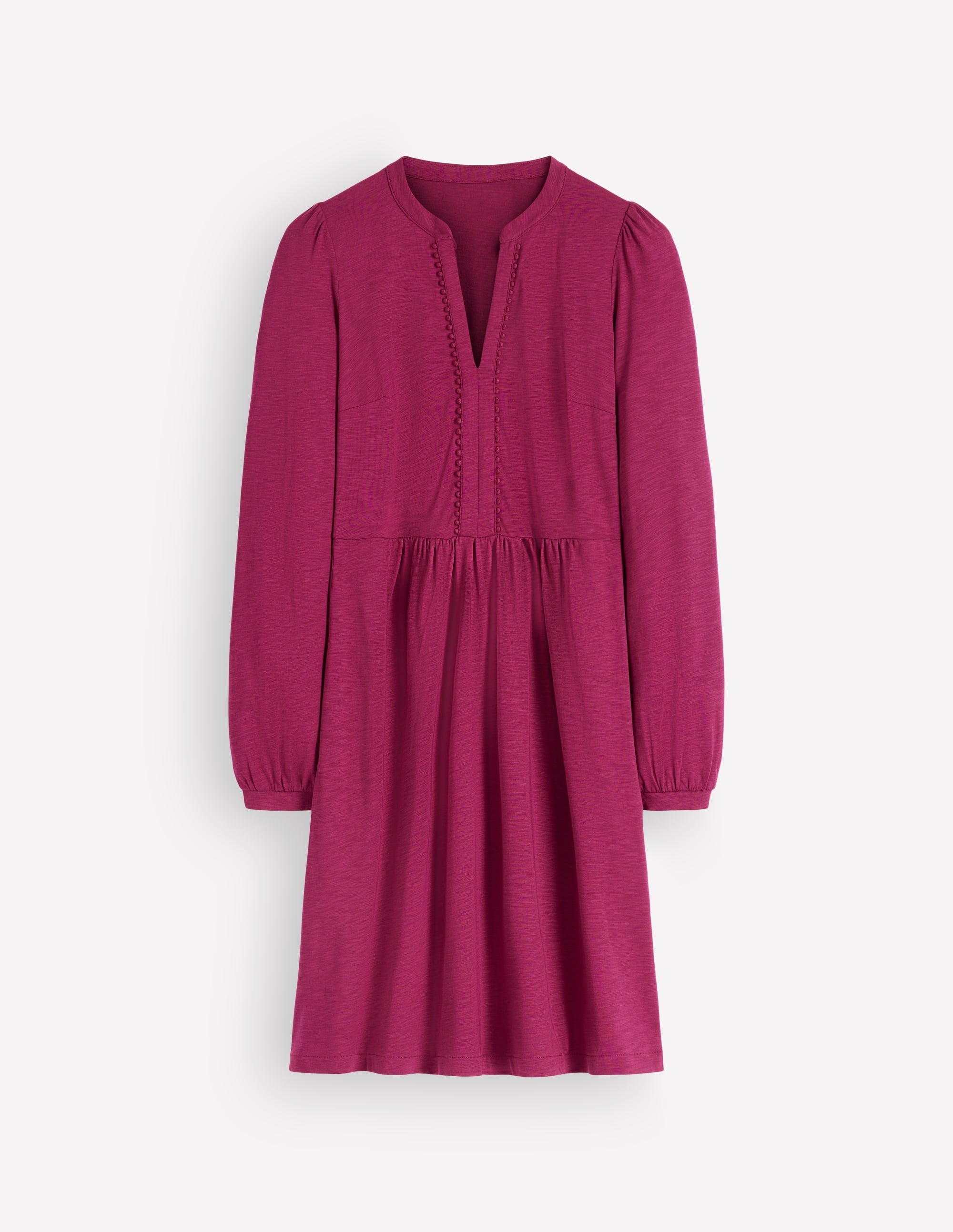 Naomi Relaxed Jersey Dress-Beet Red
