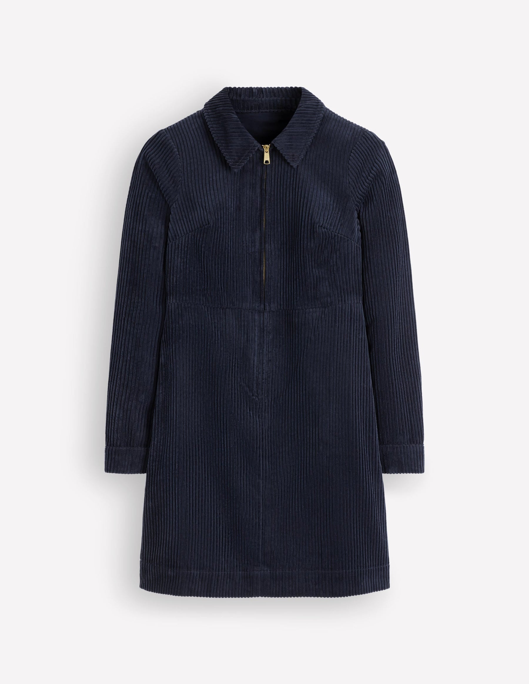 Bronte Cord Short Dress-Navy