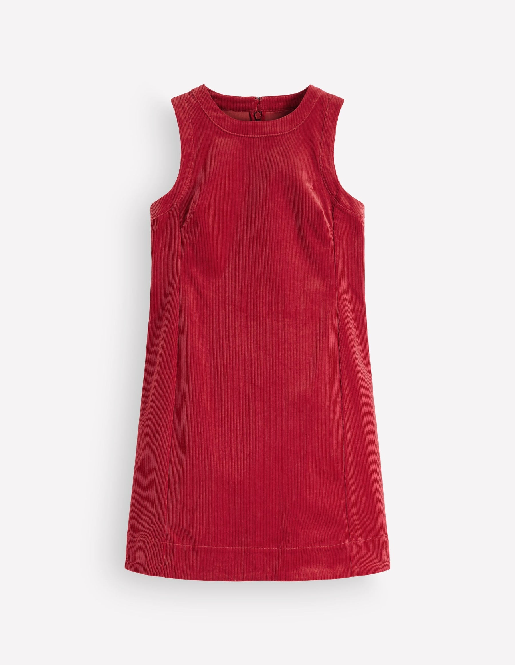 Lou Cord Shift Dress-Crimson Red