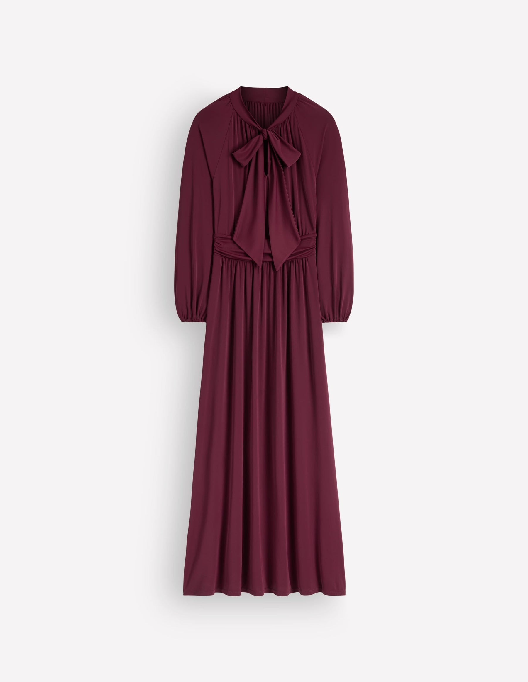 Pussybow Jersey Maxi Dress-Deep Wisteria