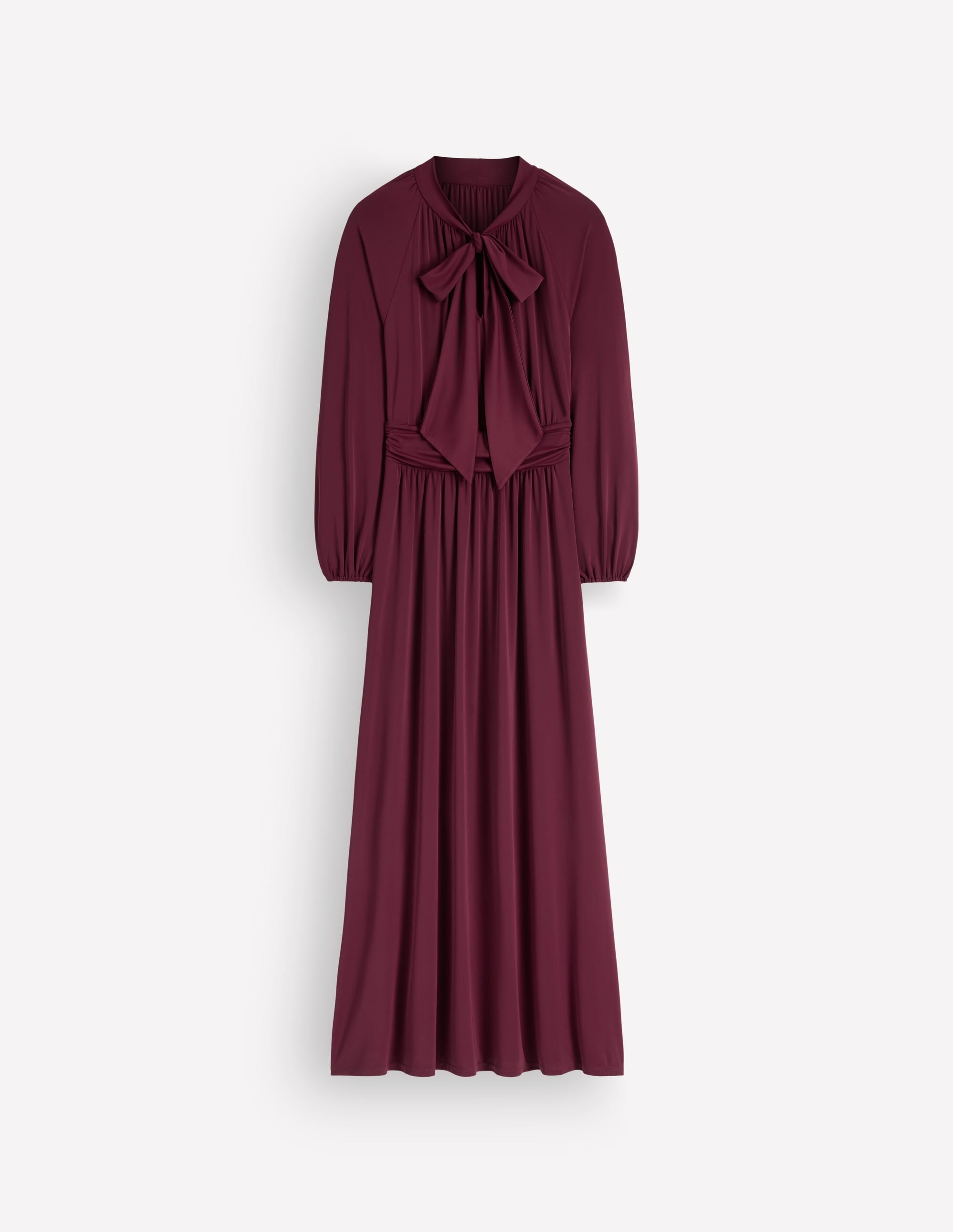 Pussybow Jersey Maxi Dress-Deep Wisteria