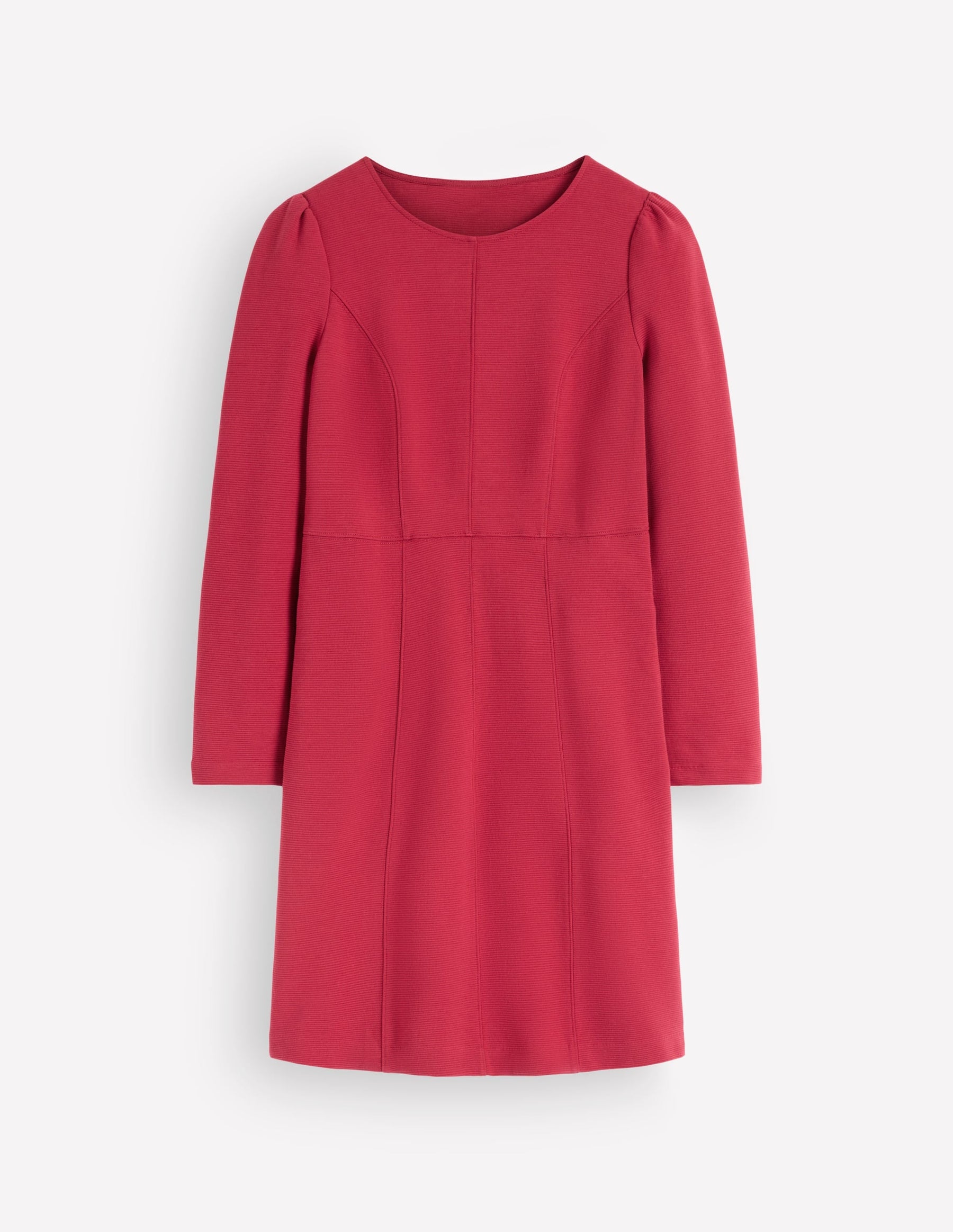 Marla Seamed Ottoman Dress-Red Earth