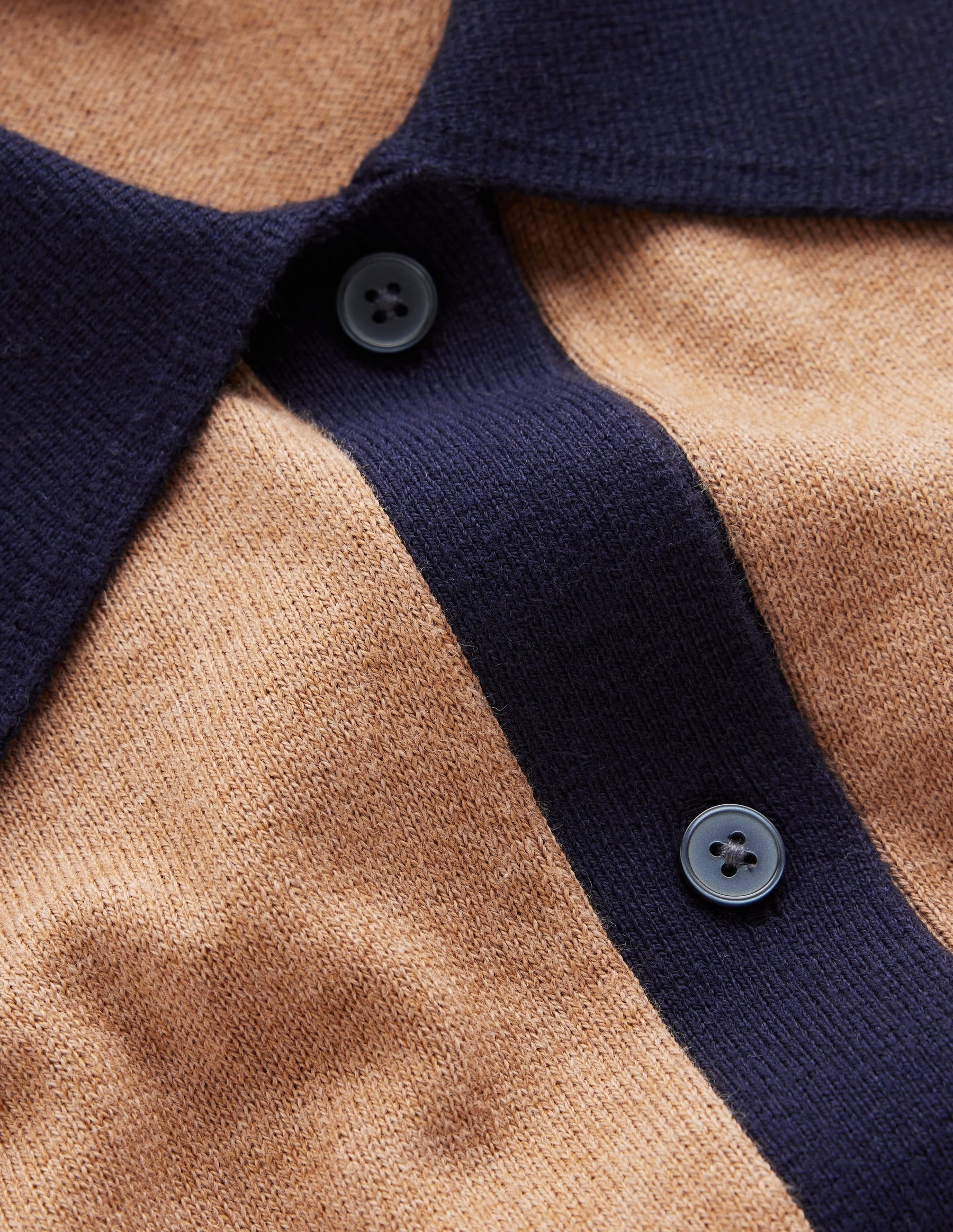 Jessica Knitted Shirt Dress-Fall Leaf/ Evening Blue