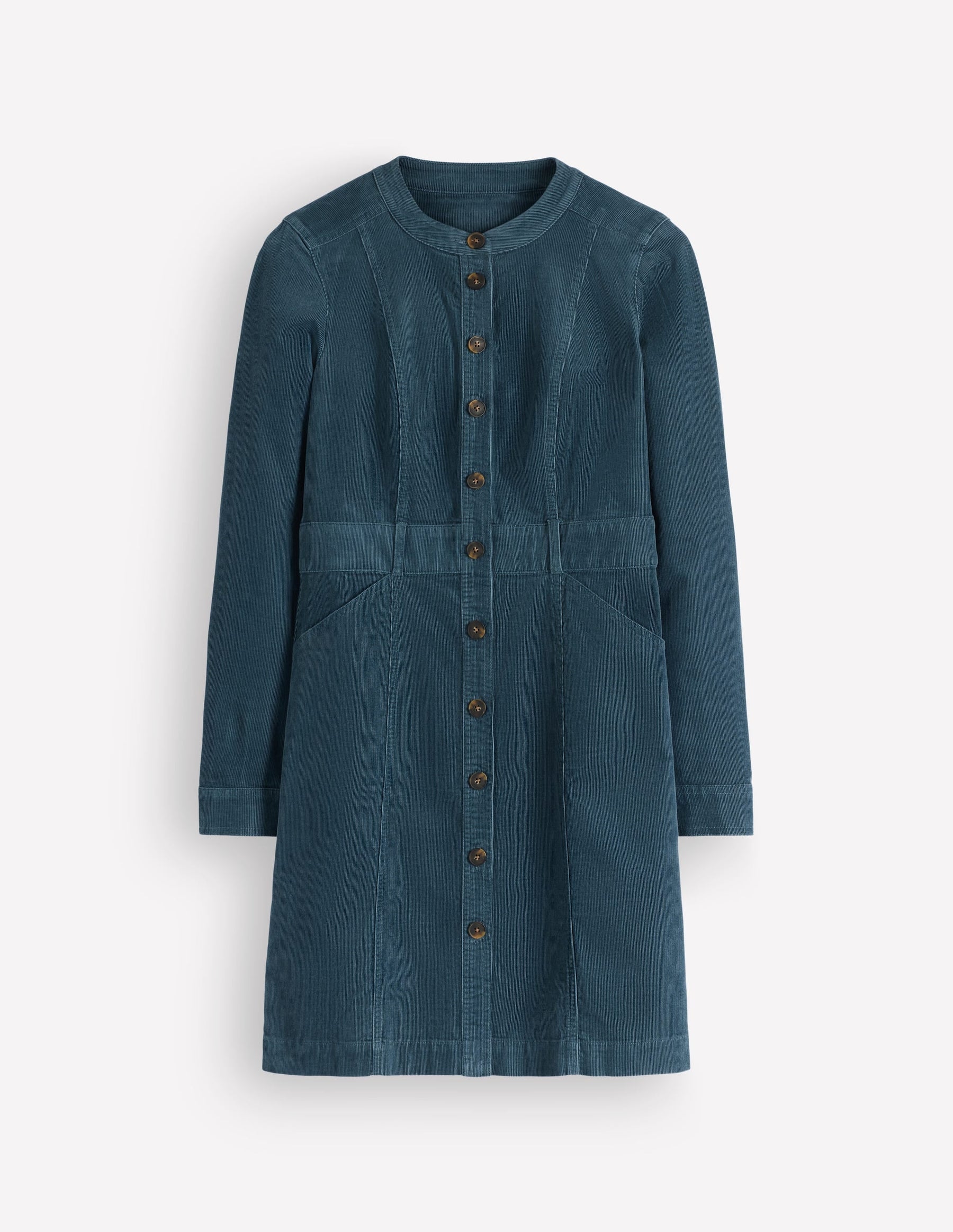 Zara Cord Short Dress-Storm Blue