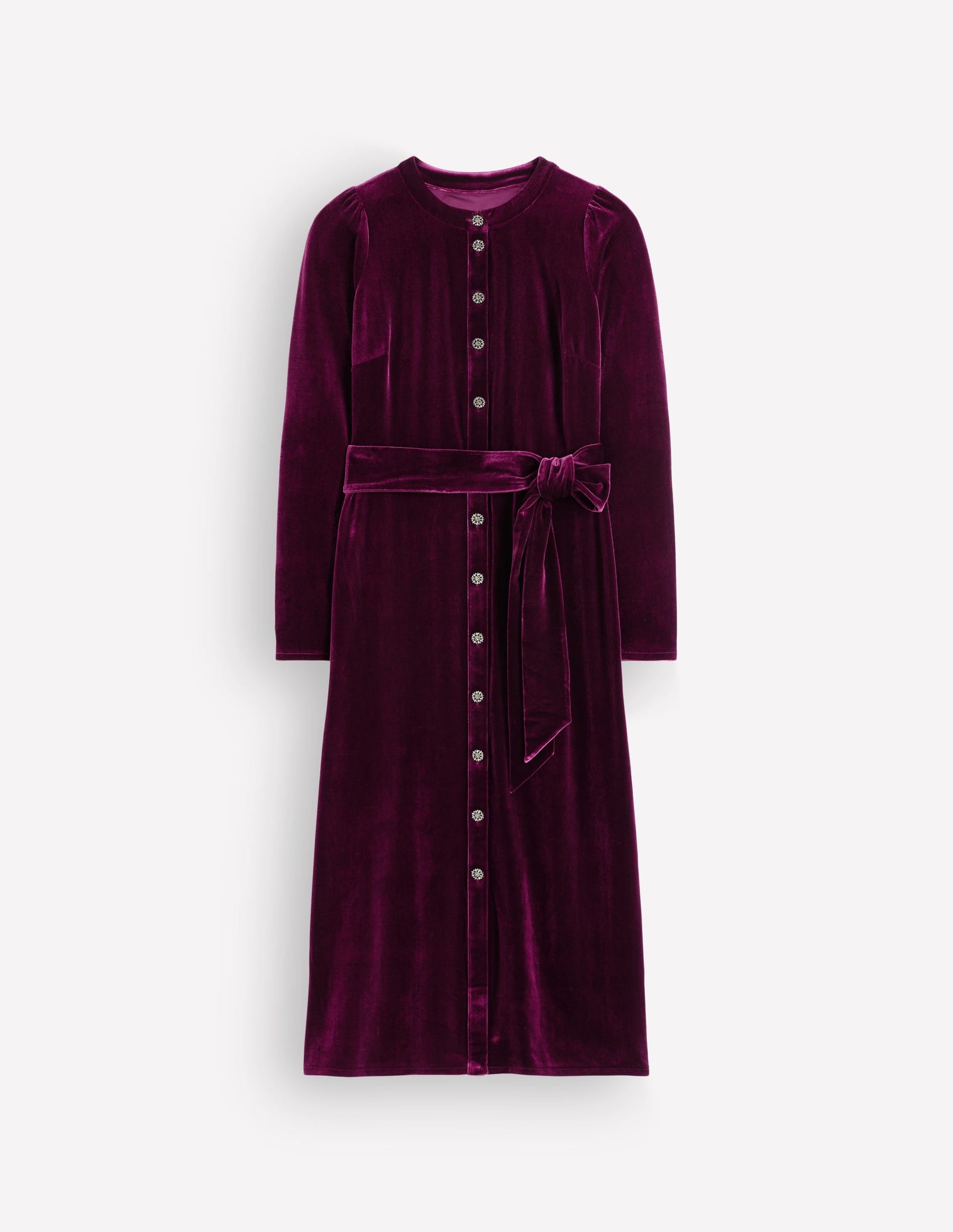Honor Column Velvet Midi Dress-Port Royal