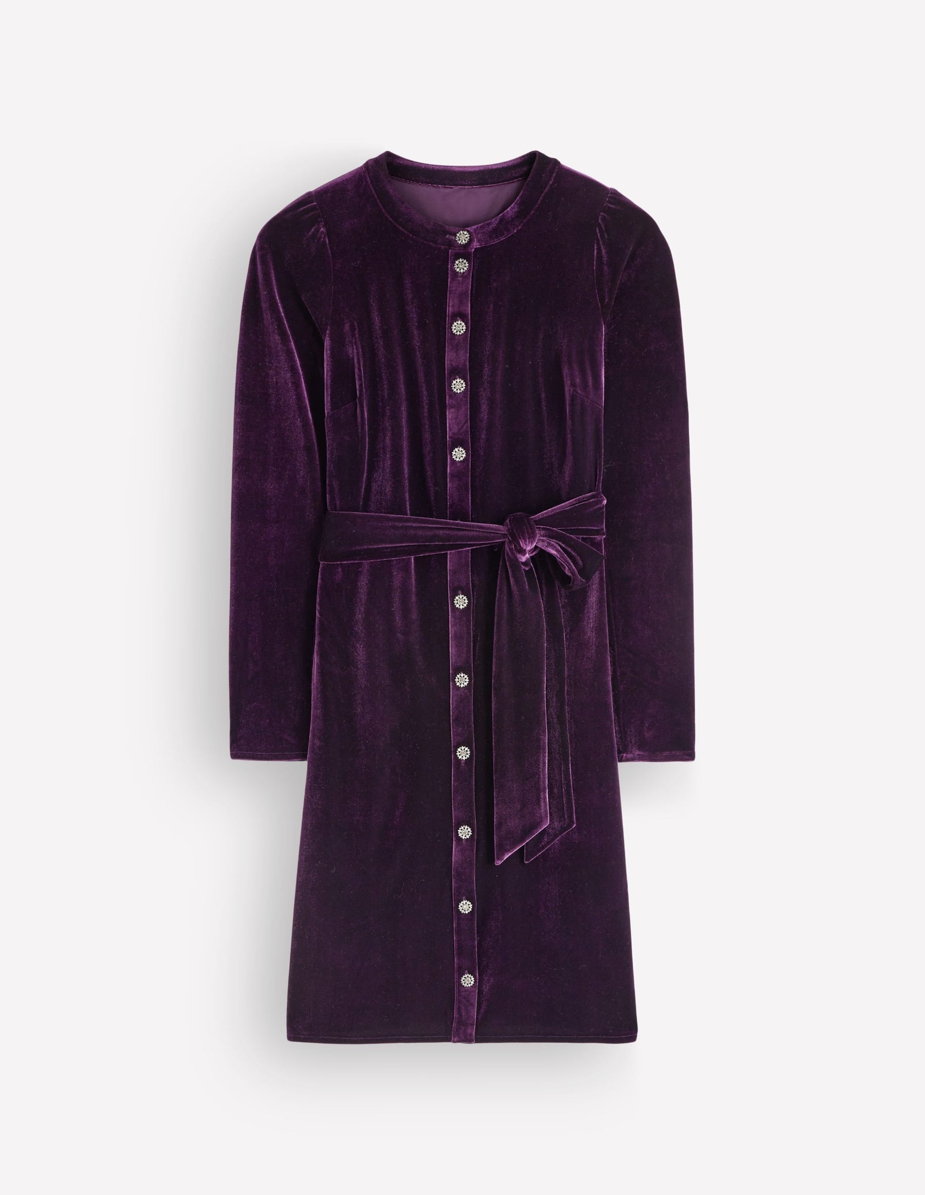 Honor Short Velvet Dress-Nightshade