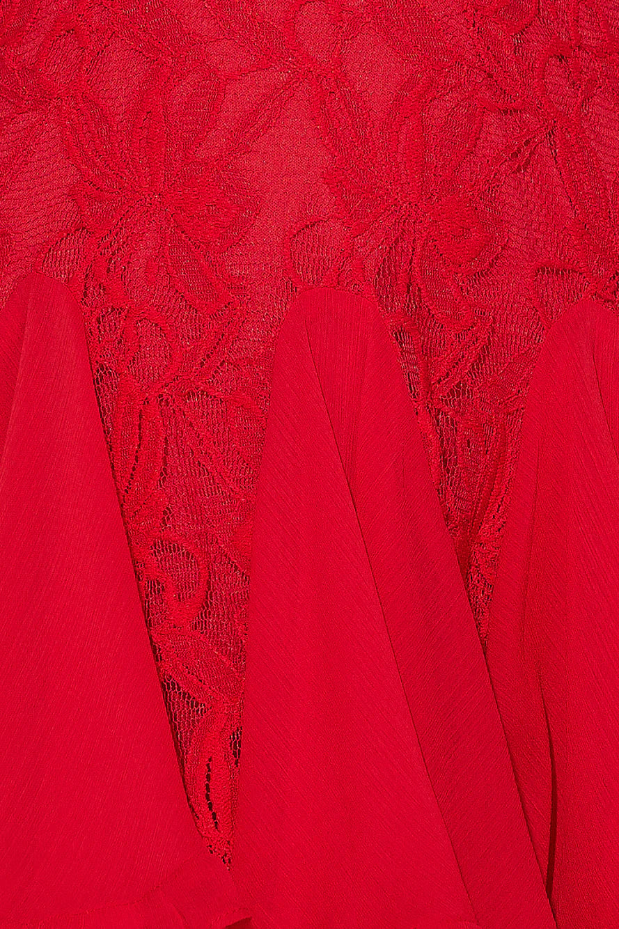 Romantic Mood Mini Dress Red