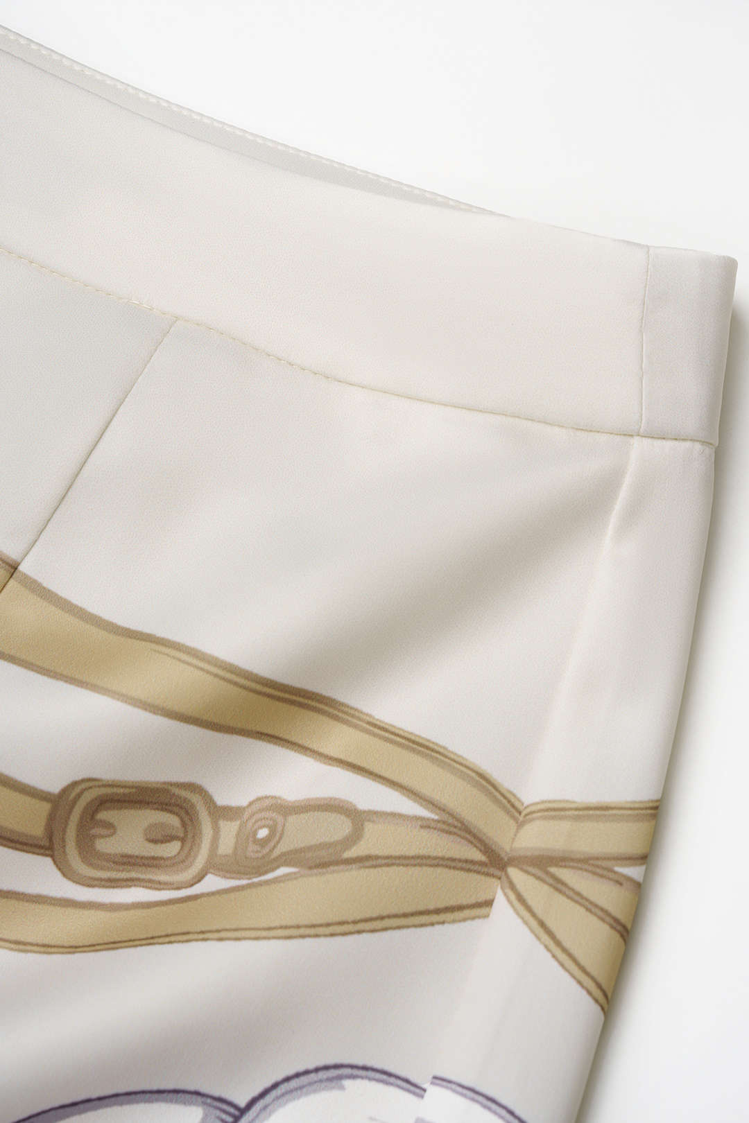 Abstract Print Asymmetrical Skirt