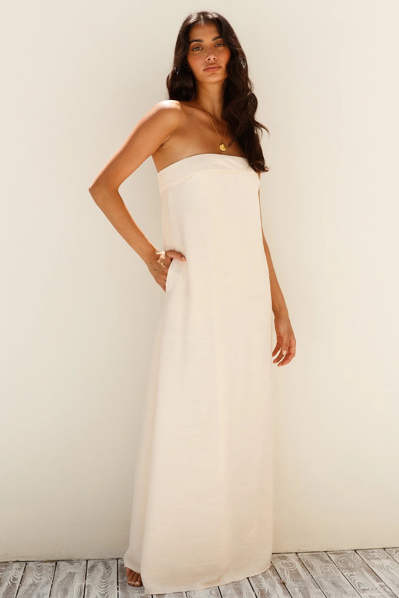 Saphira Maxi Dress Stone