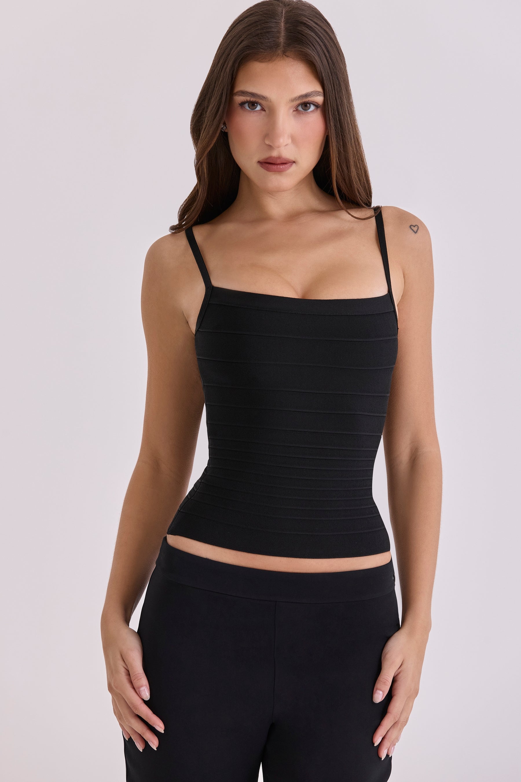 black bandage top