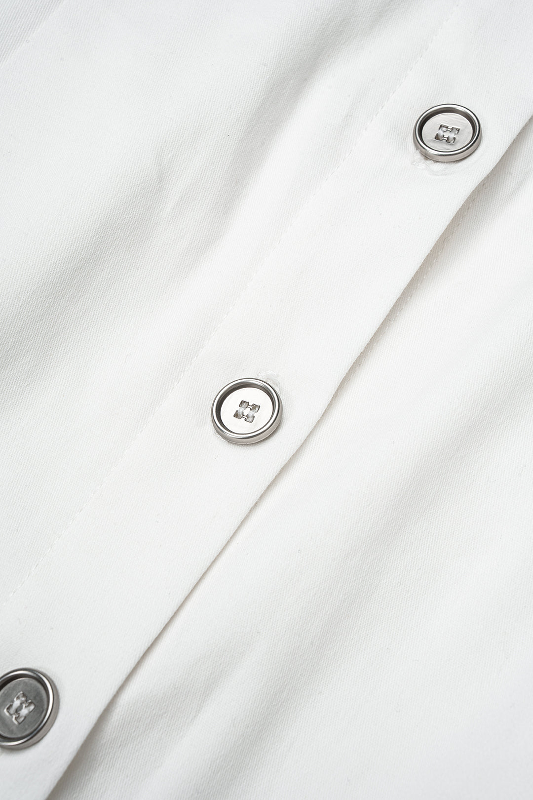 Lapel Fake Pocket Button Long Sleeve Midi Dress