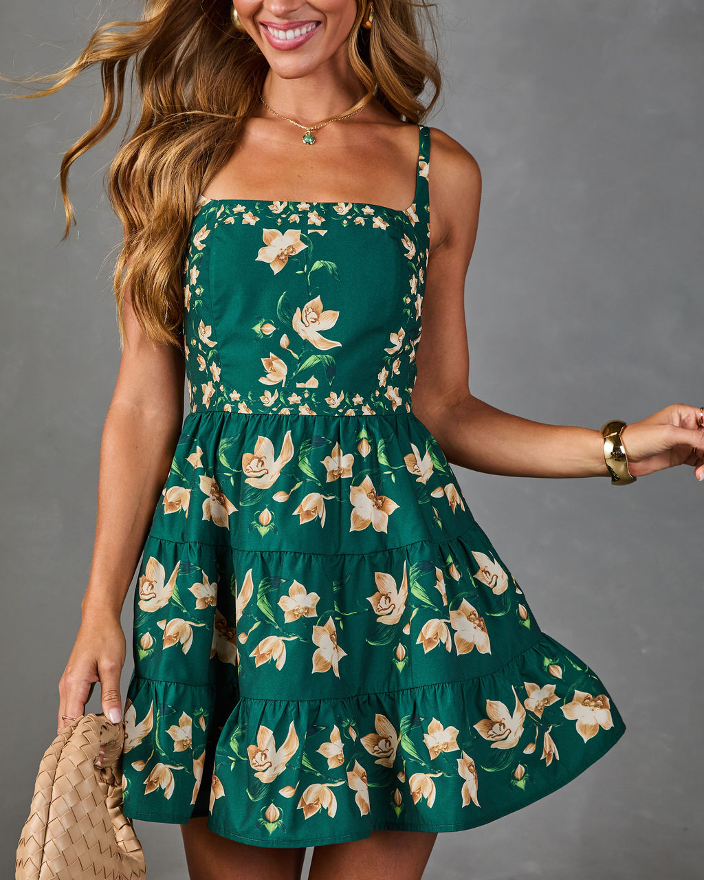 Meadow Walk Cotton Floral Mini Dress