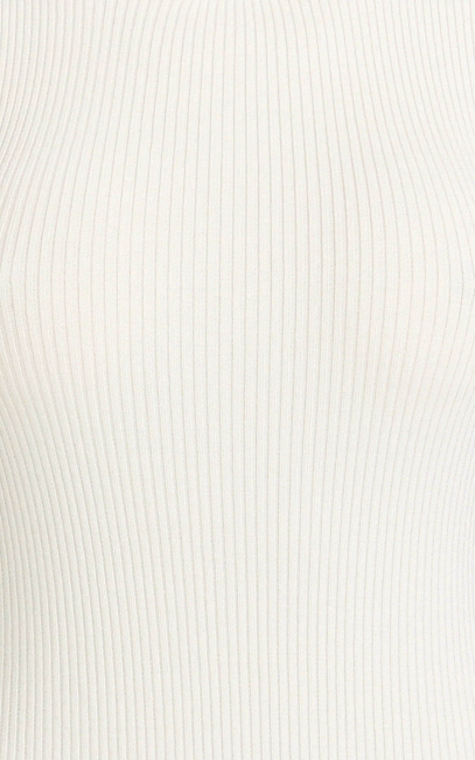 Lanie Midi Dress - Knitted Crew Neck Short Sleeve Dress in Cream