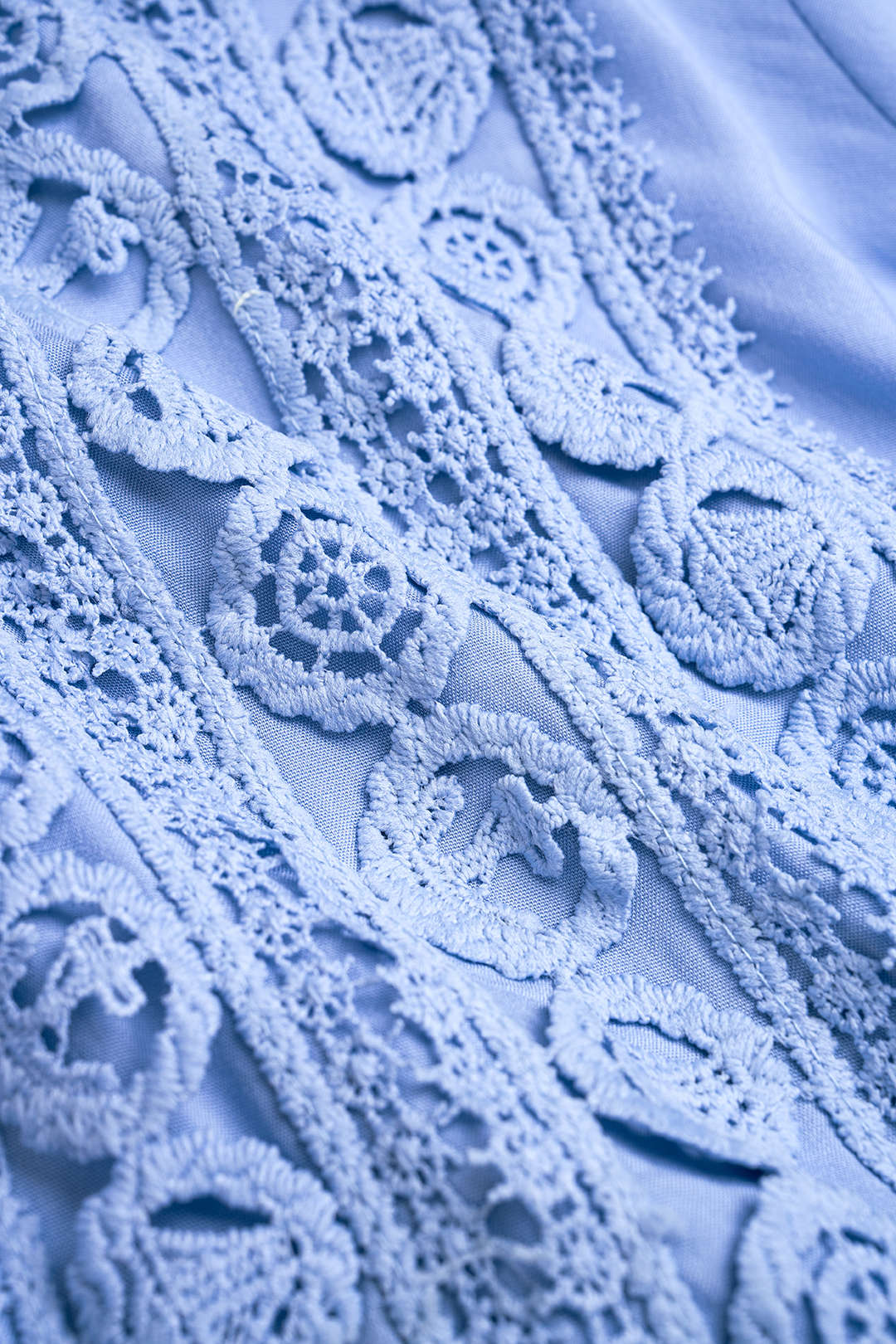 Lace Patchwork Short Sleeve Shirt And Tie-Up Ruched Skirt Set