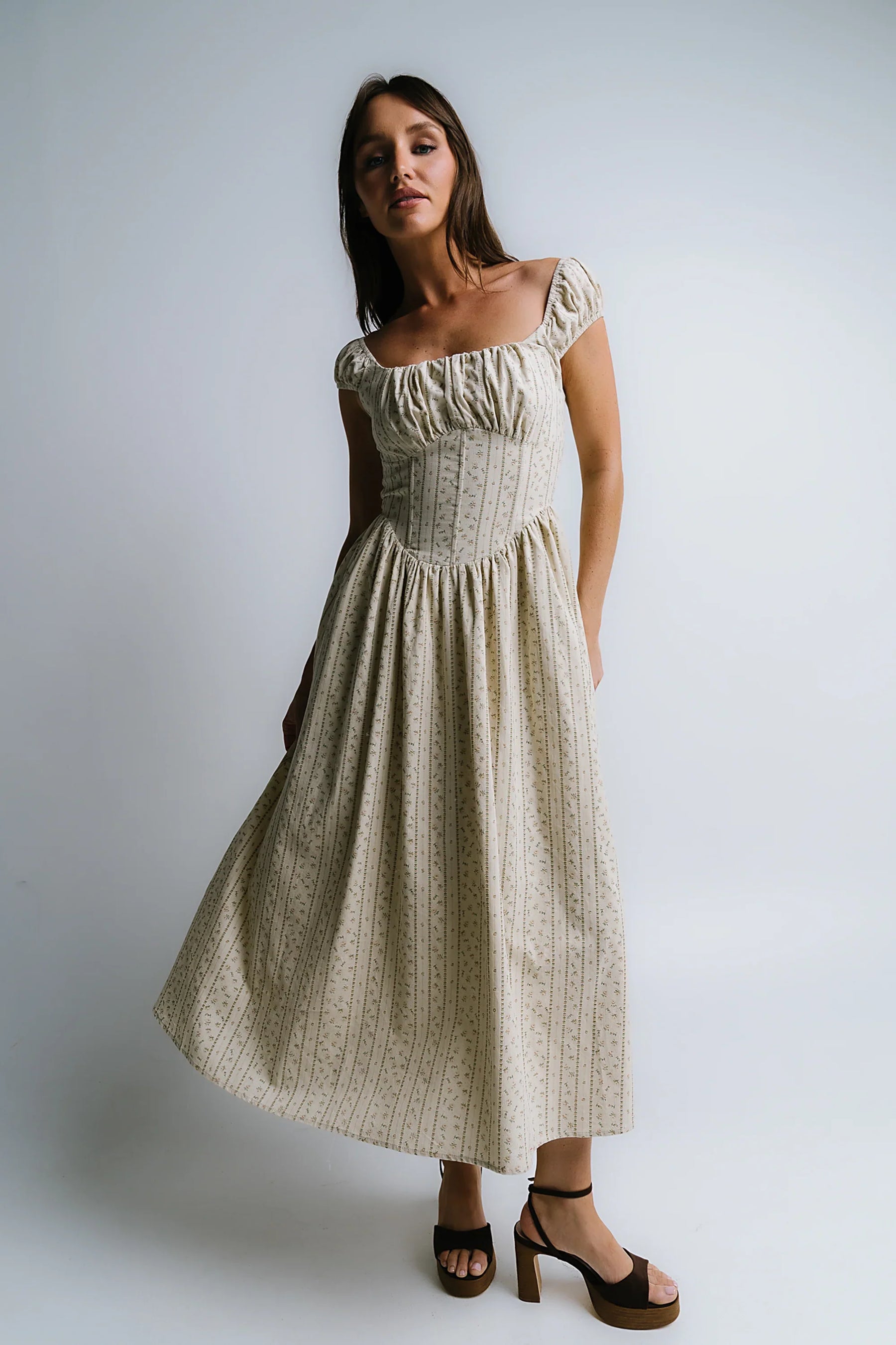 Oaklynn Corset Midi Dress
