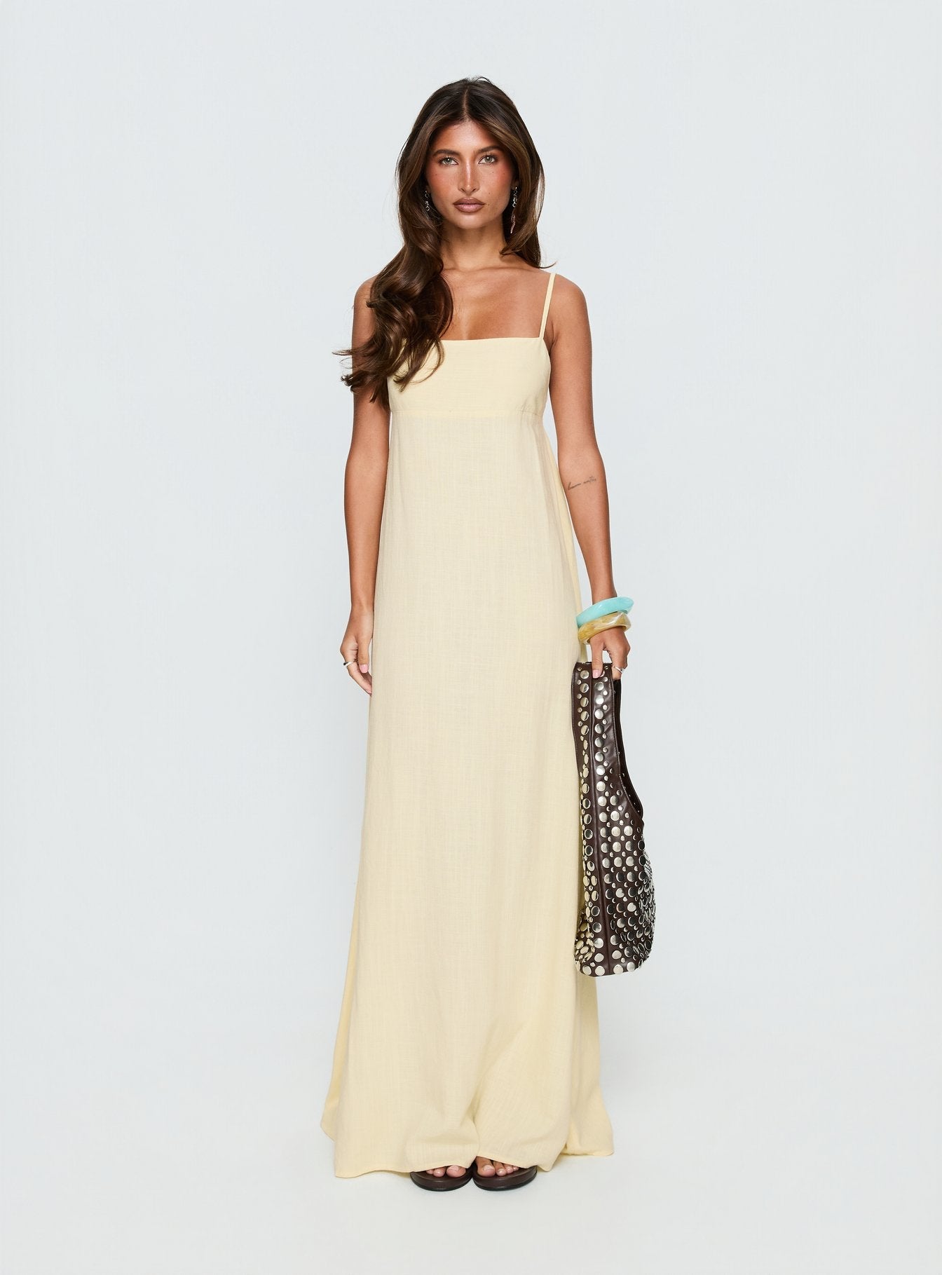 Solie Tie Back Maxi Dress Butter Petite