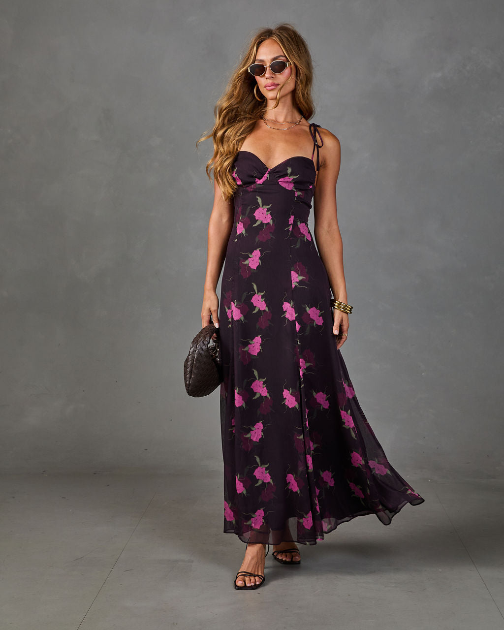 Refined Romance Floral Maxi Dress