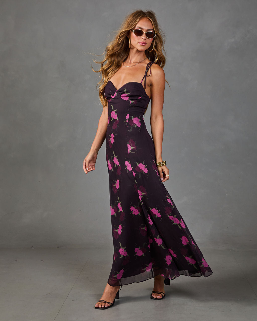 Refined Romance Floral Maxi Dress