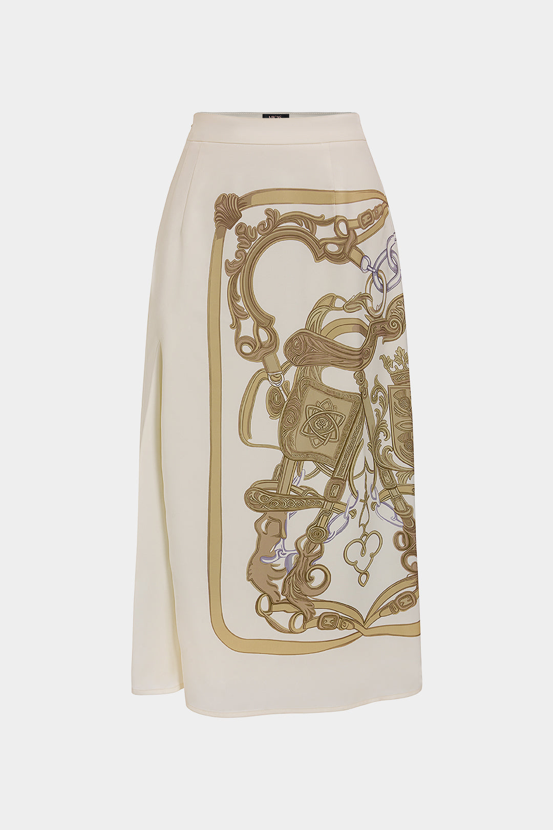 Abstract Print Asymmetrical Skirt