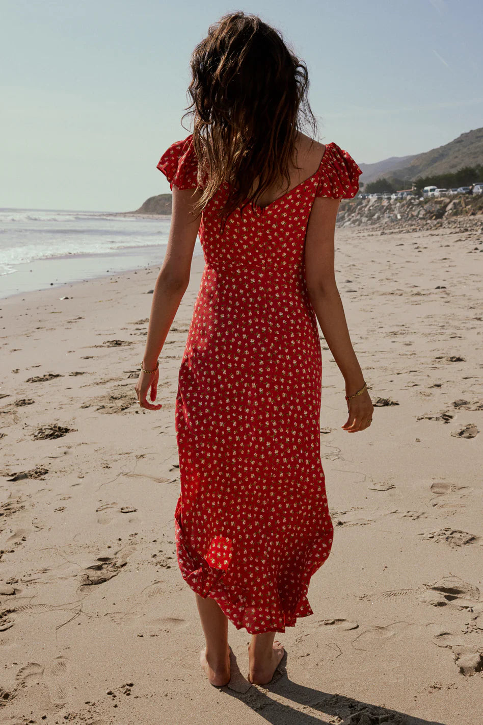 Grayson Floral Maxi Dress in Red
