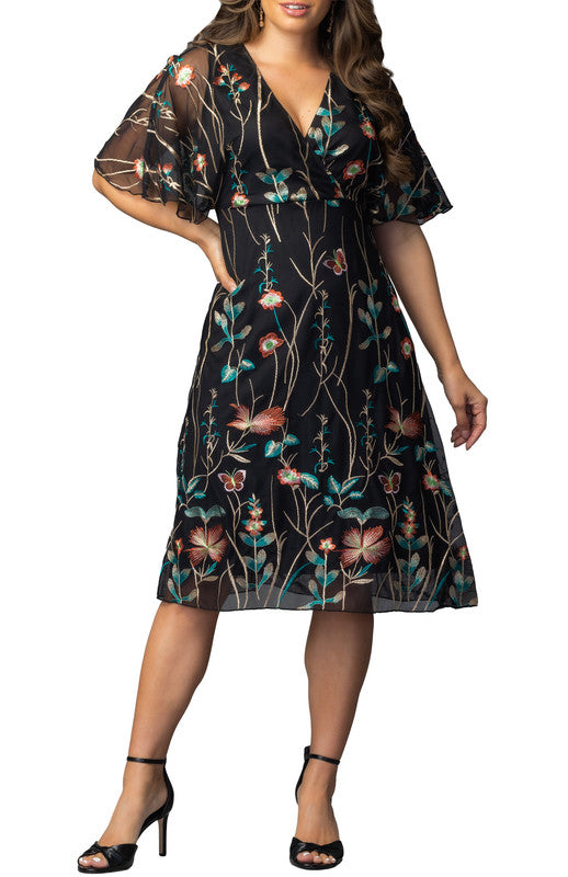 Sonnet Embroidered Cocktail Dress
