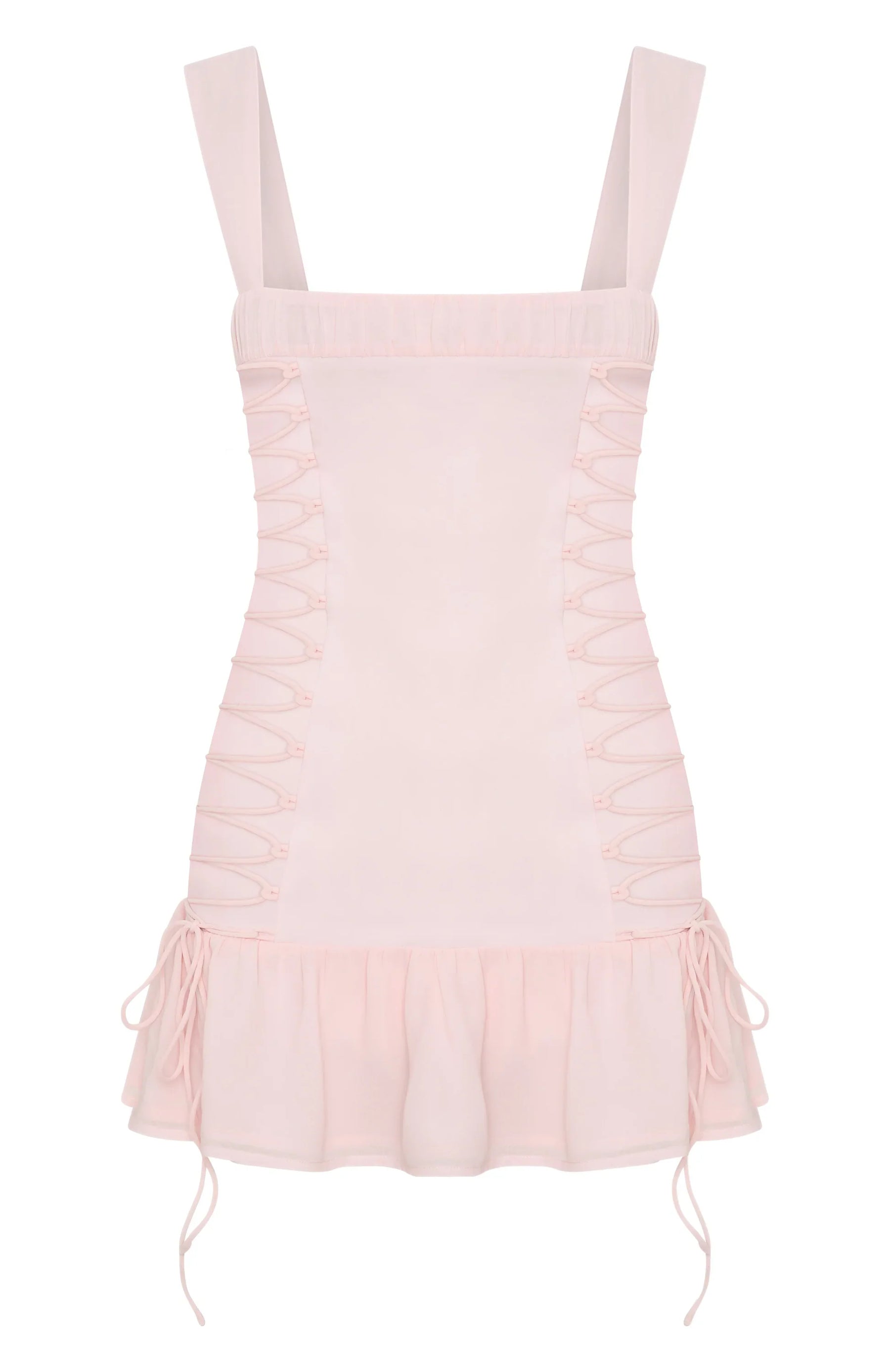 Rush In Mini Dress Baby Pink