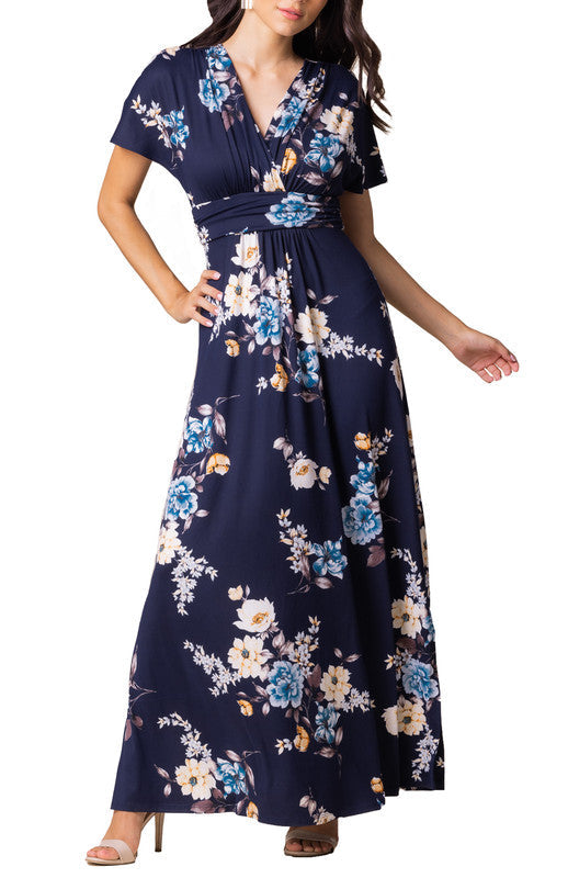 Vienna Maxi Dress in Plum Passion