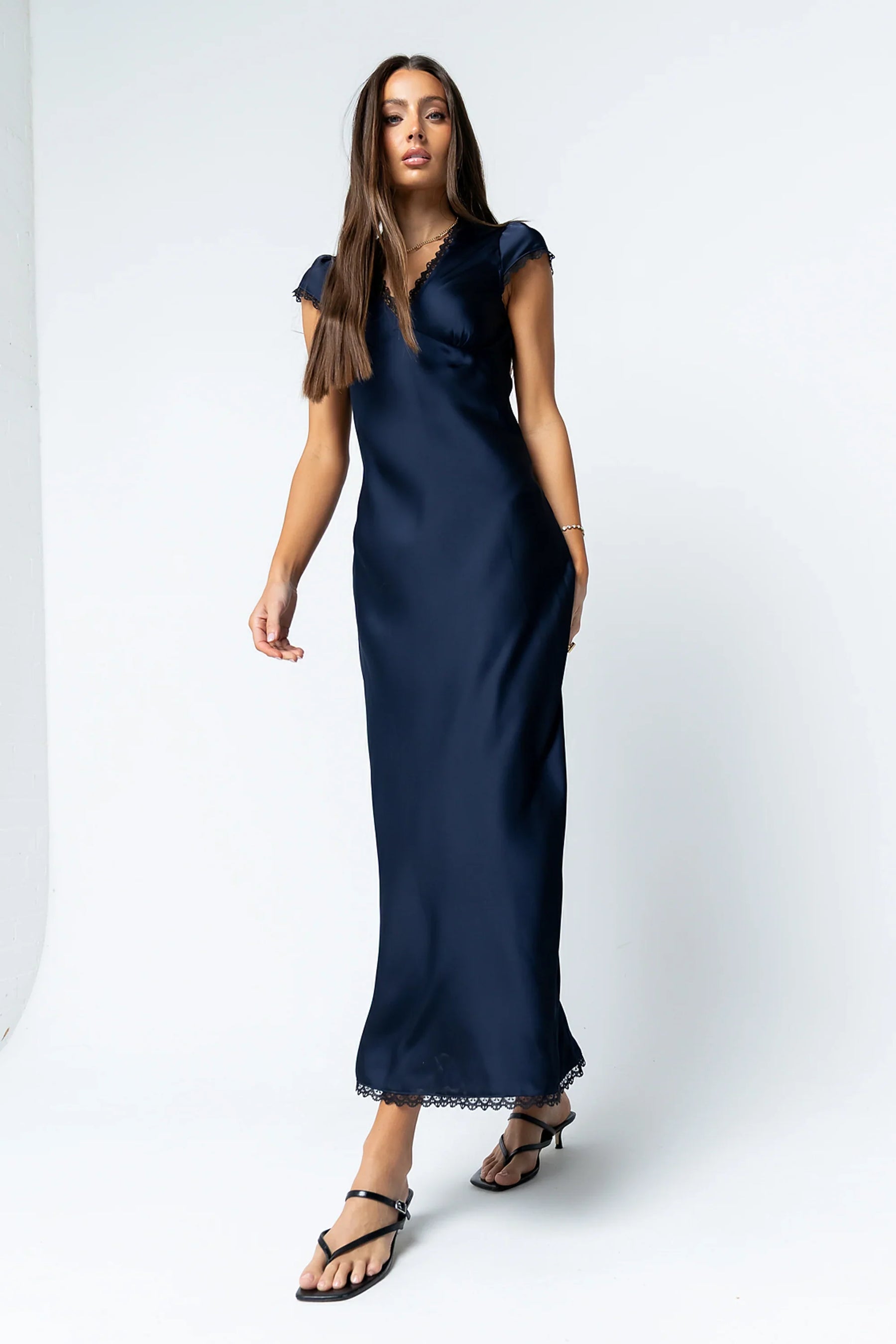 Wrenna Satin Maxi Dress