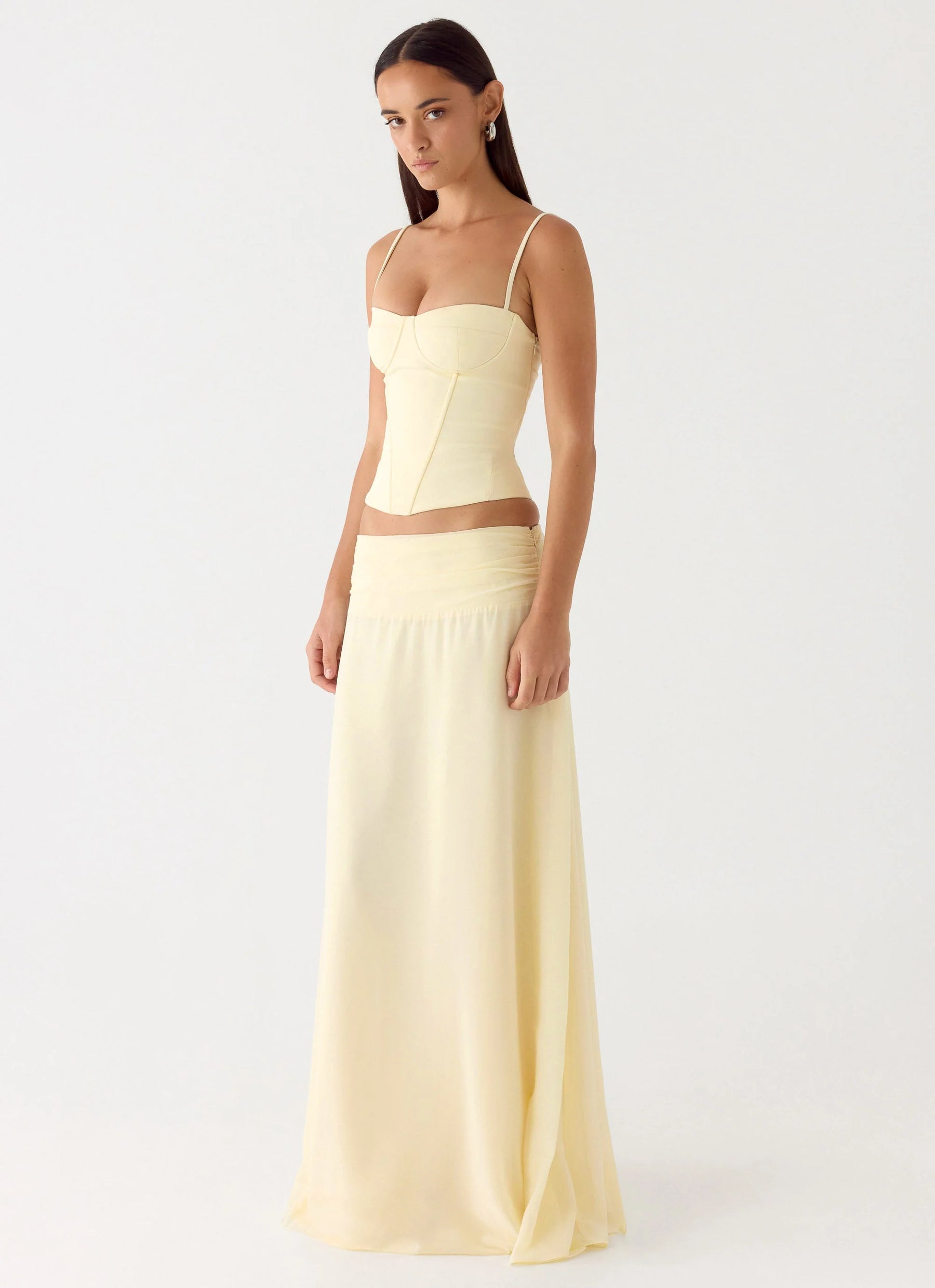 Natalya Maxi Skirt - Yellow