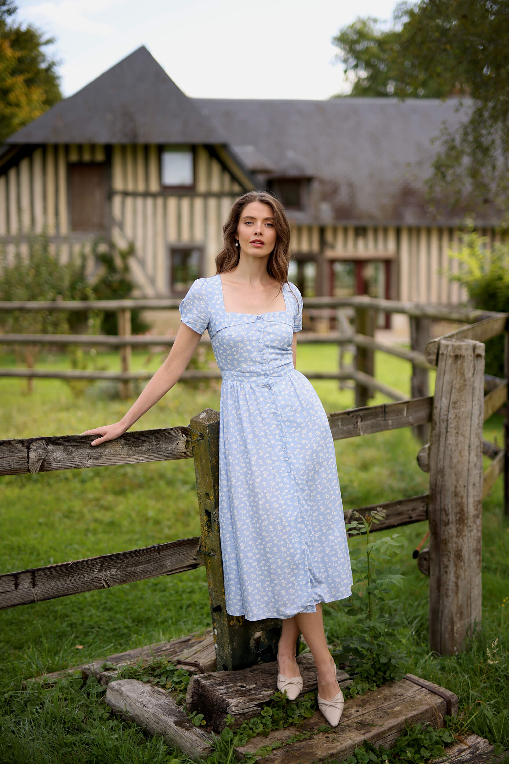 Estelle Button Down Dress