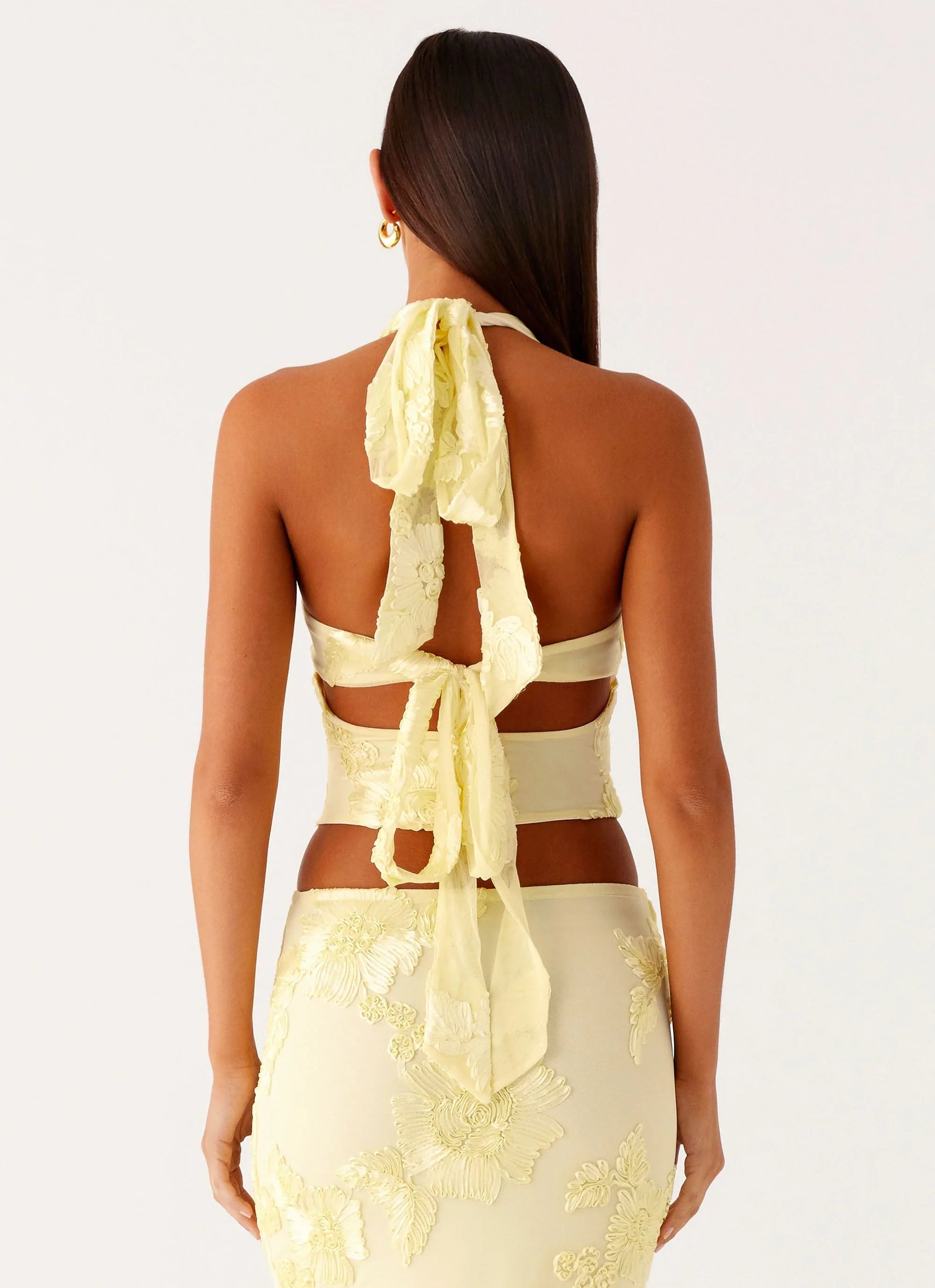 Radiate Halterneck Top - Yellow