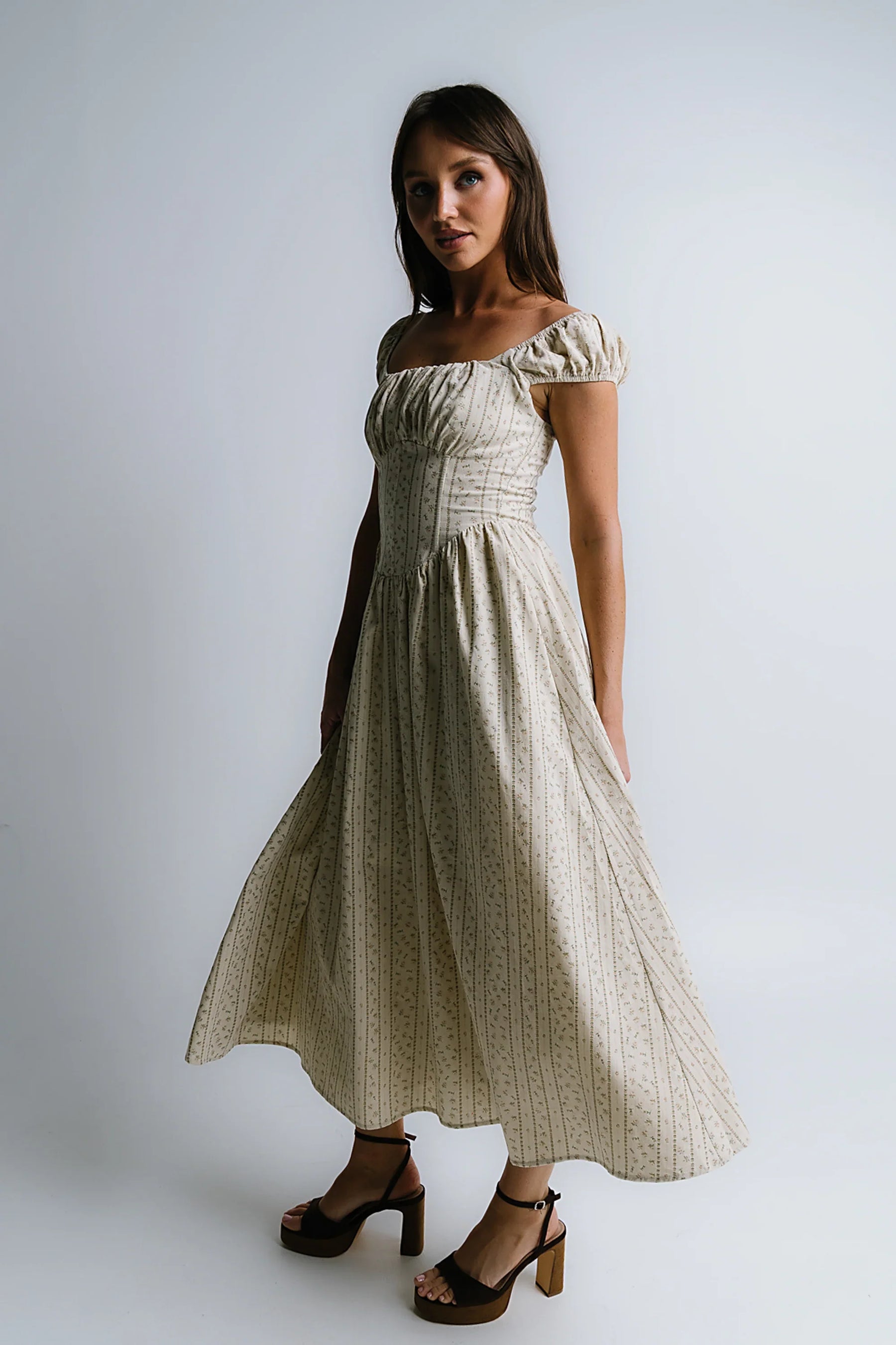 Oaklynn Corset Midi Dress