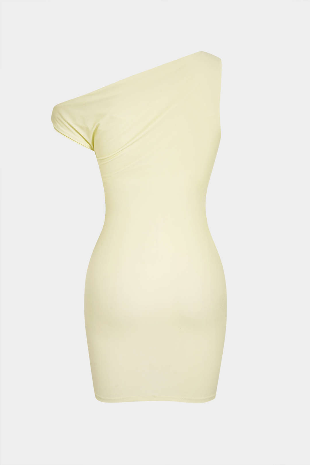 One Shoulder Twist Knot Fringe Sleeveless Mini Dress