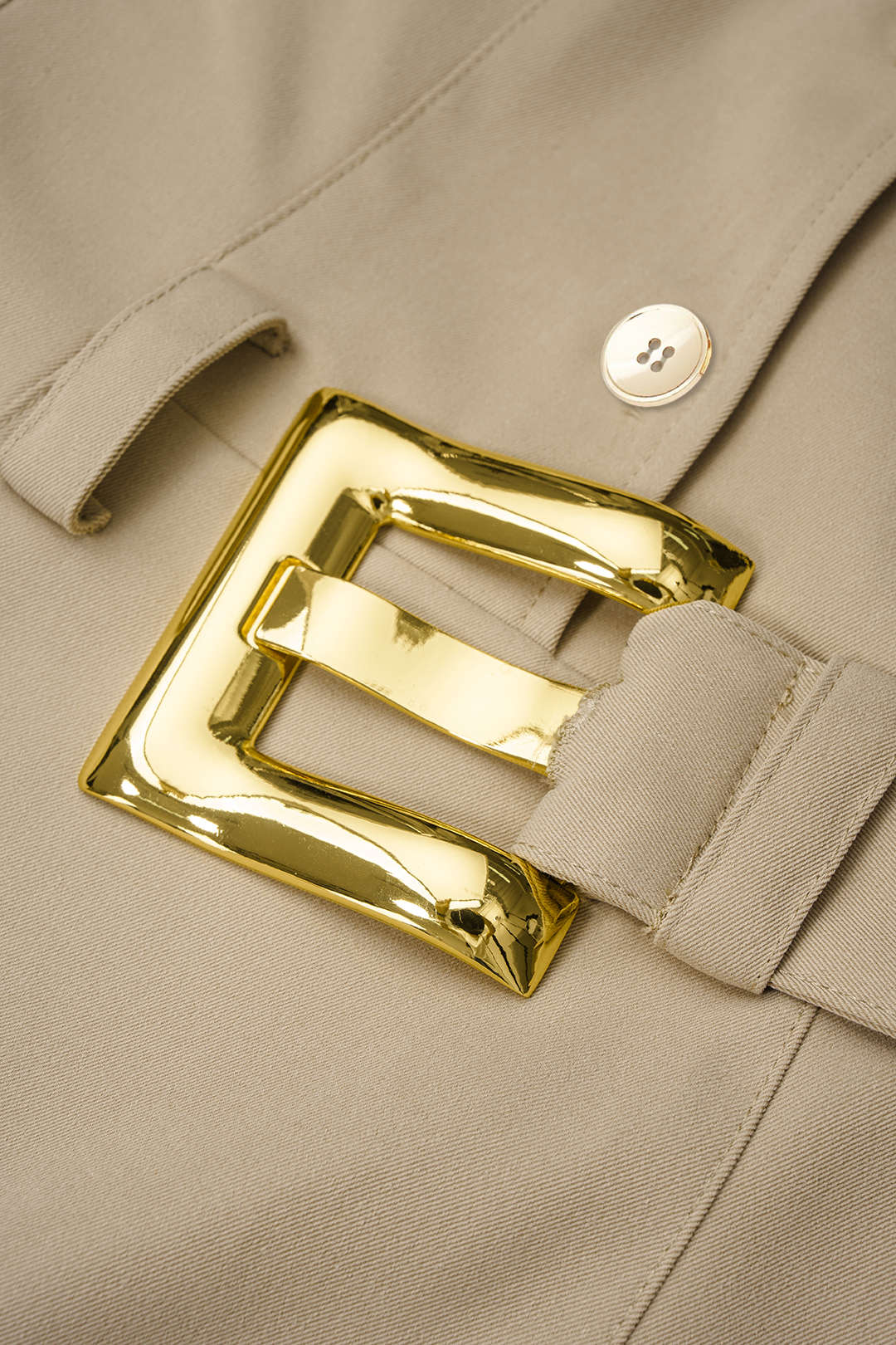Metallic Belted Pocket Short Sleeve Mini Dress