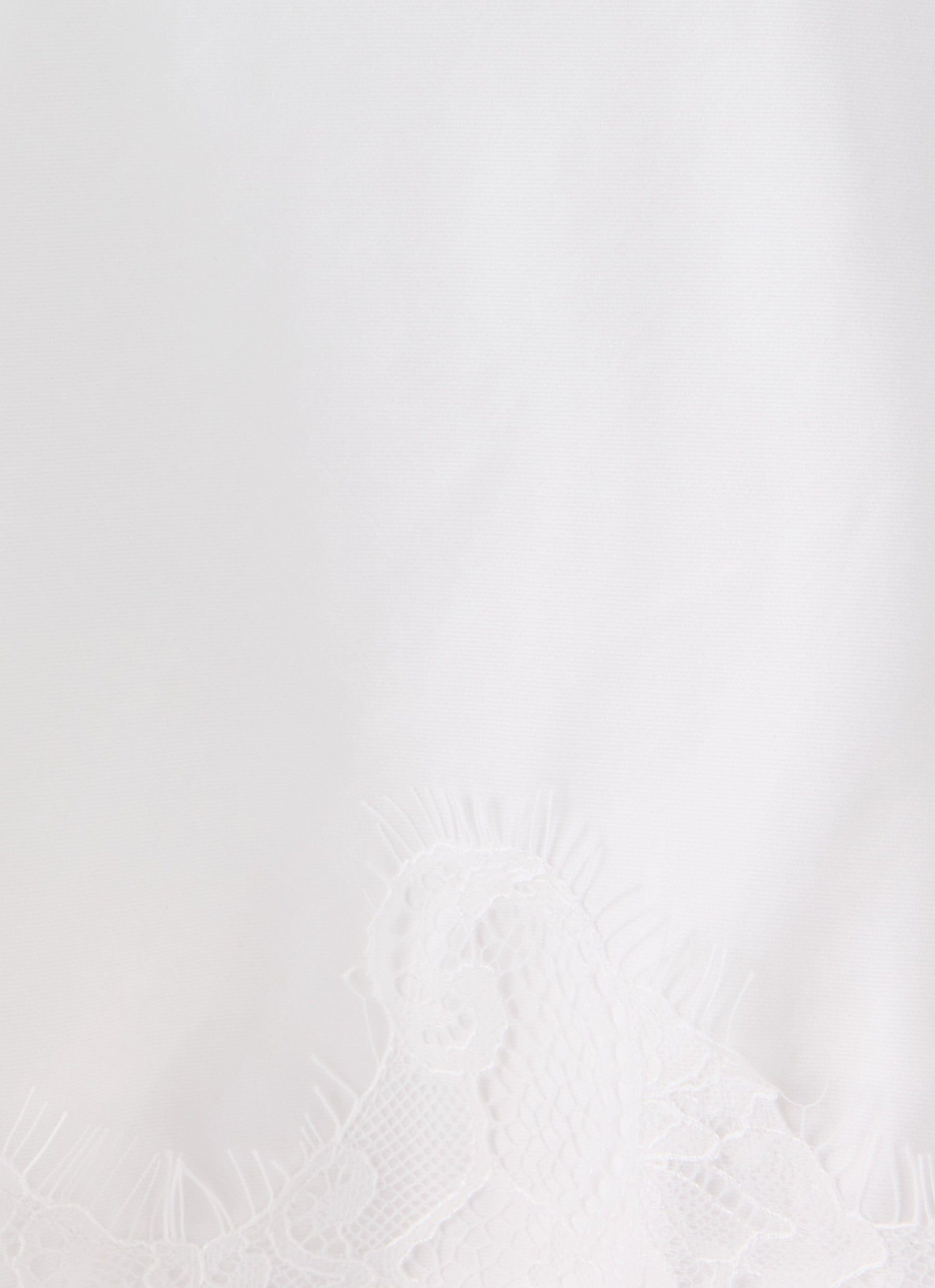 Argelia Lace Trim Midi Skirt - White