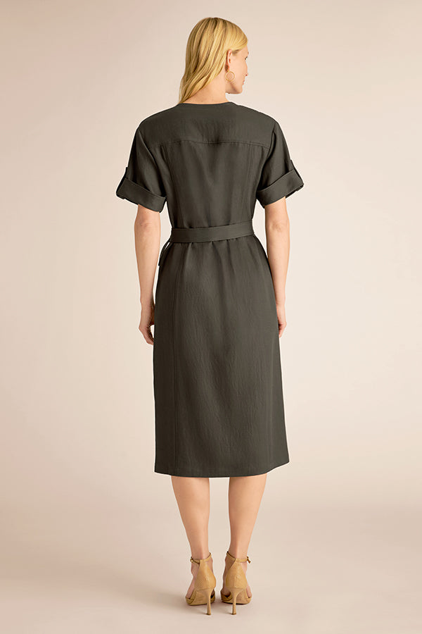 Artemis Safari Dress - Everyday Twill :: Anchor