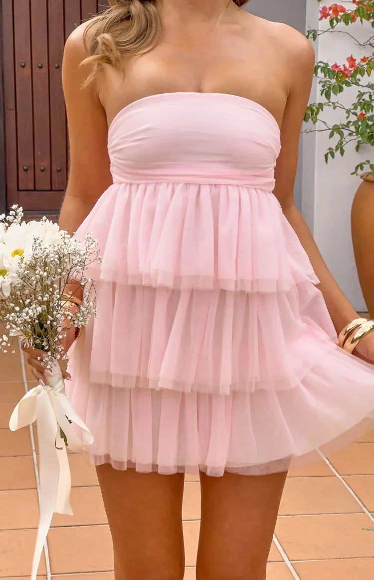 Birthday Girl Pink Mini Party Dress